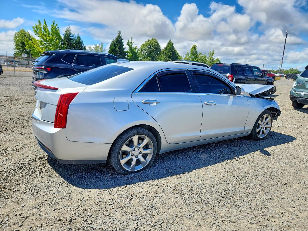 2015 Cadillac Ats Luxury Silver vin: 1G6AB5SA2F0122193