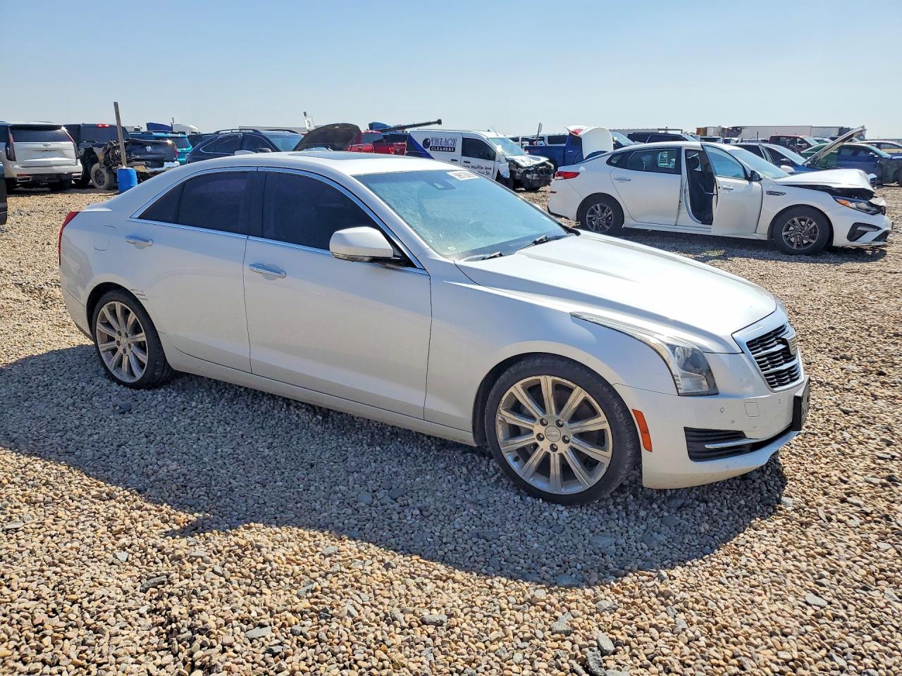 2015 Cadillac Ats Luxury White vin: 1G6AB5SA2F0137583