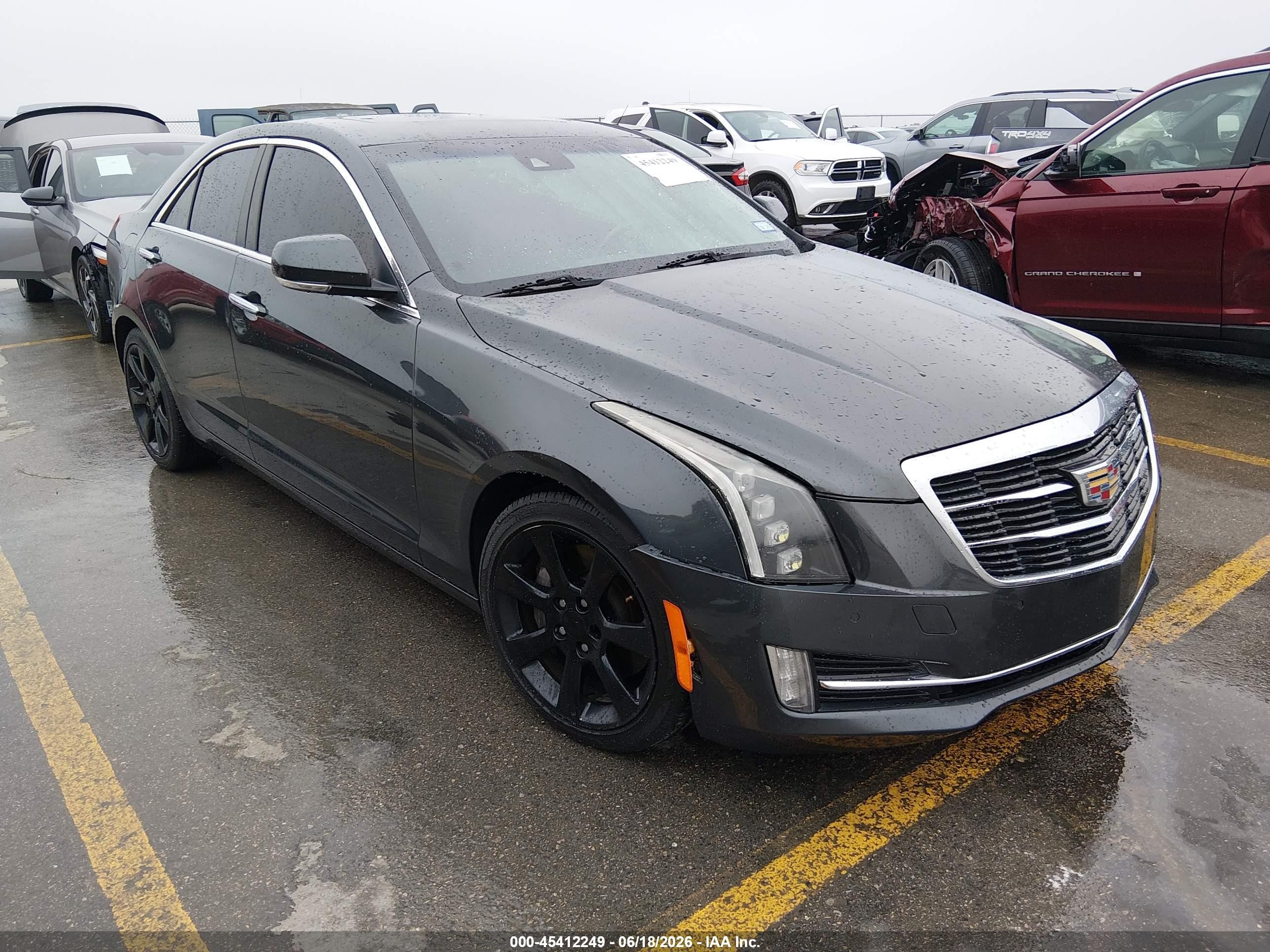 2015 Cadillac Ats Luxury Gray vin: 1G6AB5SA3F0124129