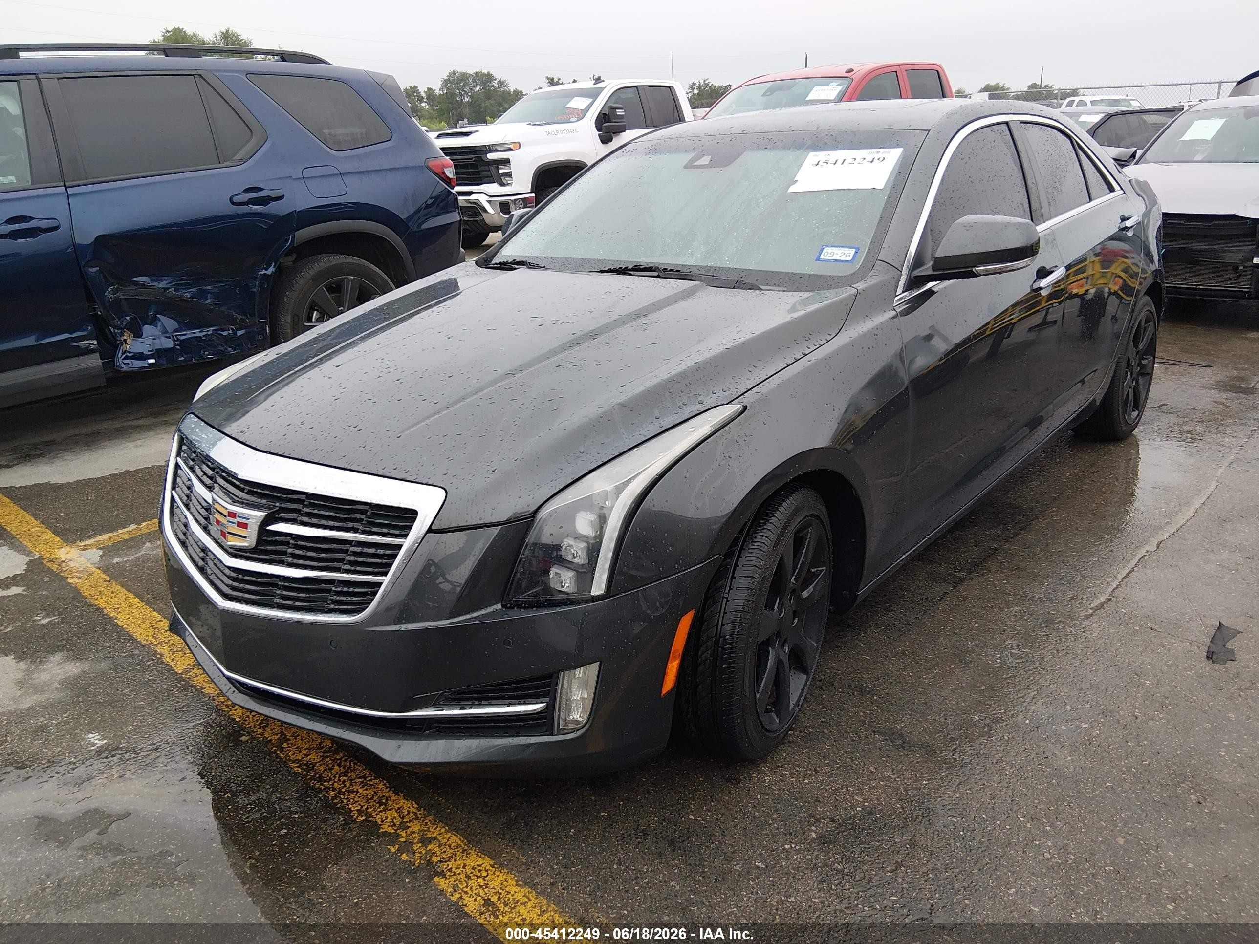 2015 Cadillac Ats Luxury Gray vin: 1G6AB5SA3F0124129