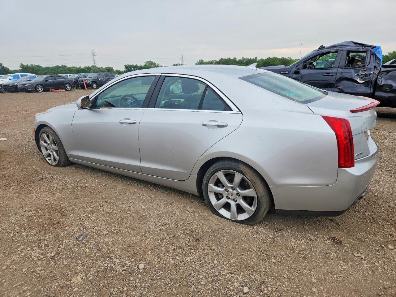 2013 Cadillac Ats Luxury Silver vin: 1G6AB5SA6D0125854