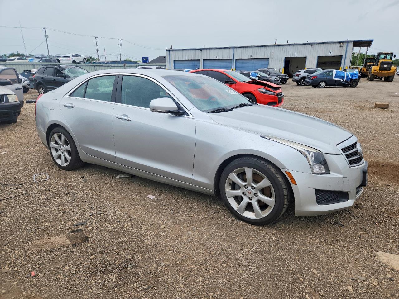 2013 Cadillac Ats Luxury Silver vin: 1G6AB5SA6D0125854