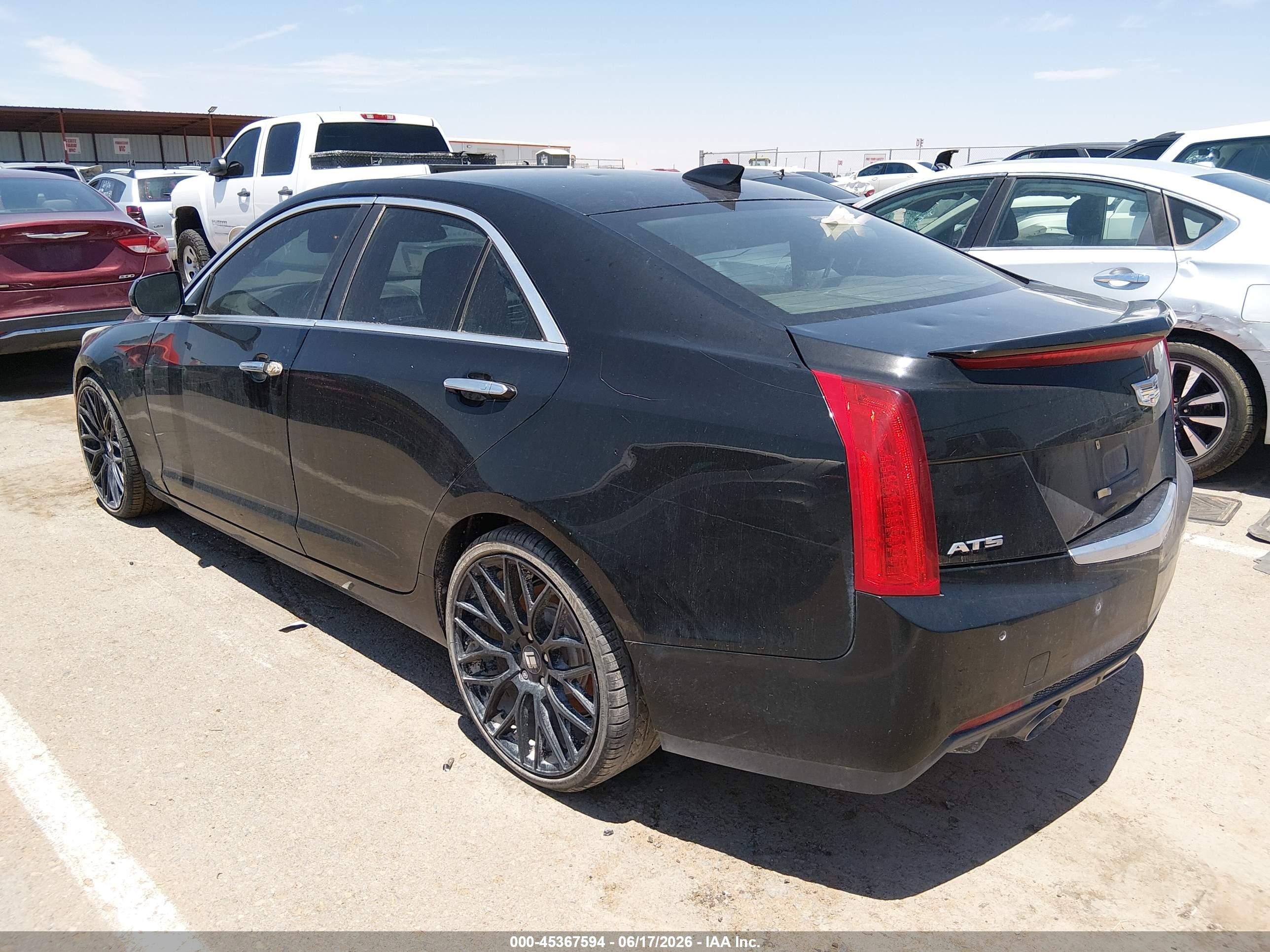 2015 Cadillac Ats Luxury Black vin: 1G6AB5SX1F0107608