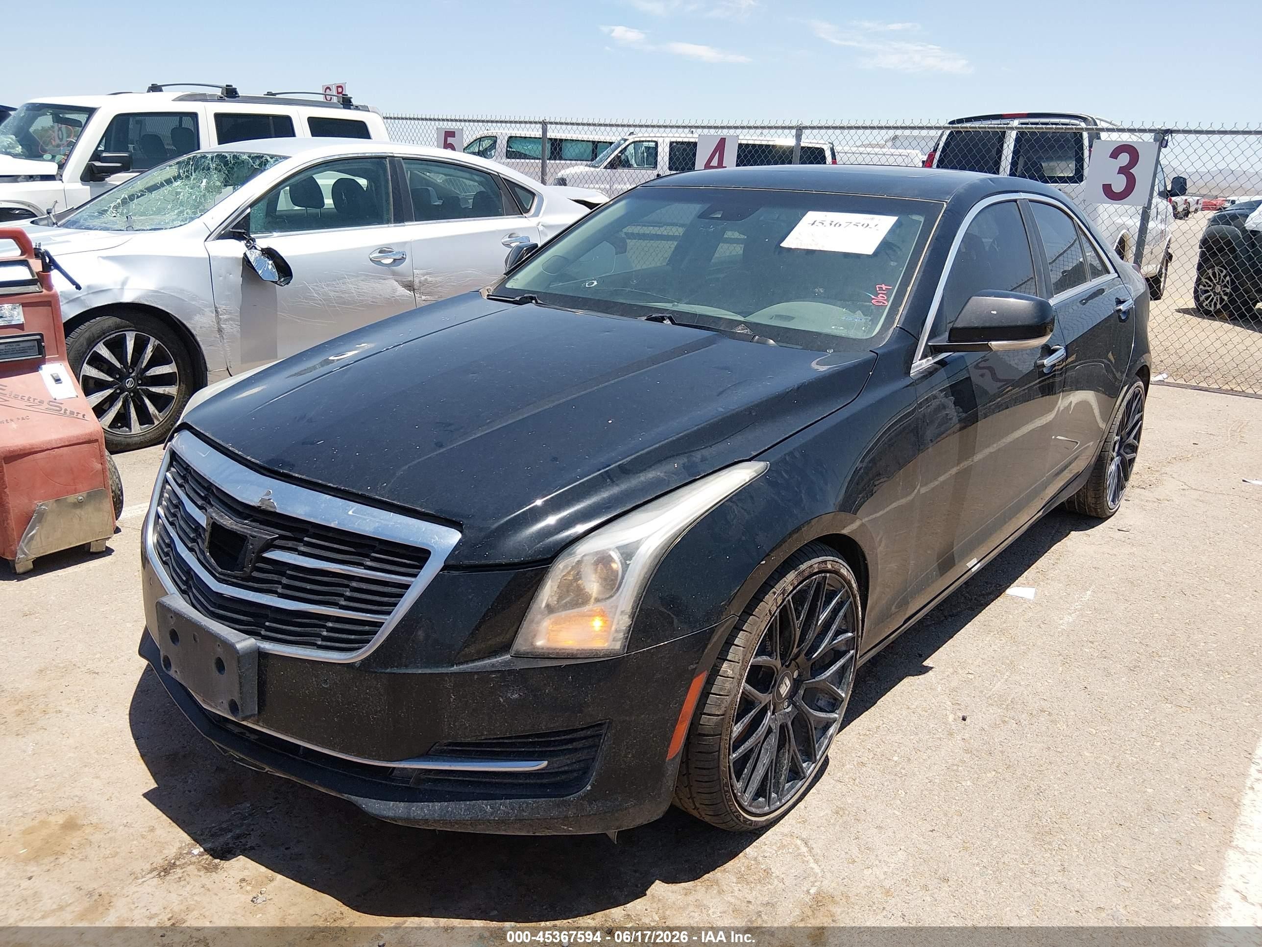 2015 Cadillac Ats Luxury Black vin: 1G6AB5SX1F0107608