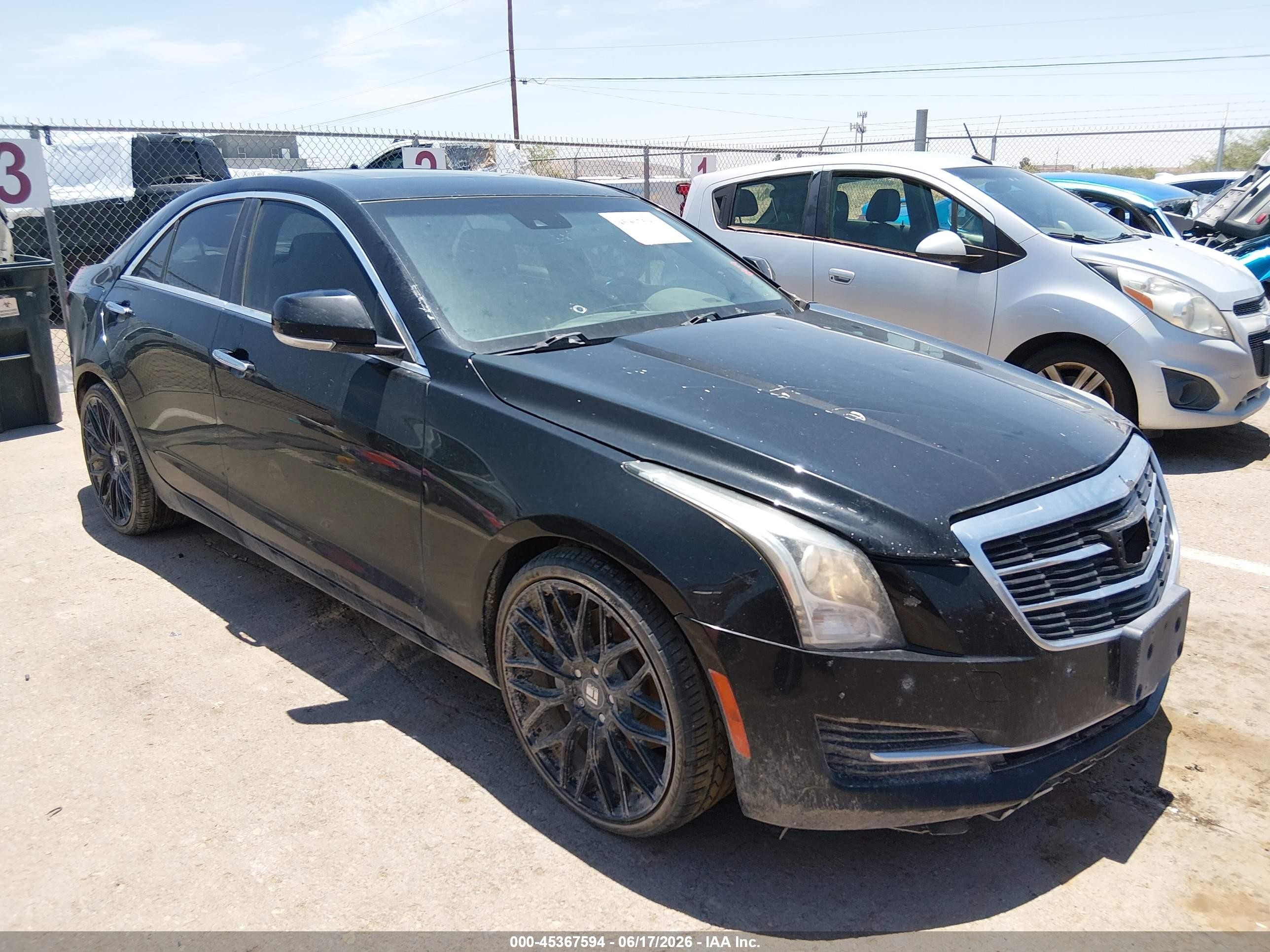 2015 Cadillac Ats Luxury Black vin: 1G6AB5SX1F0107608