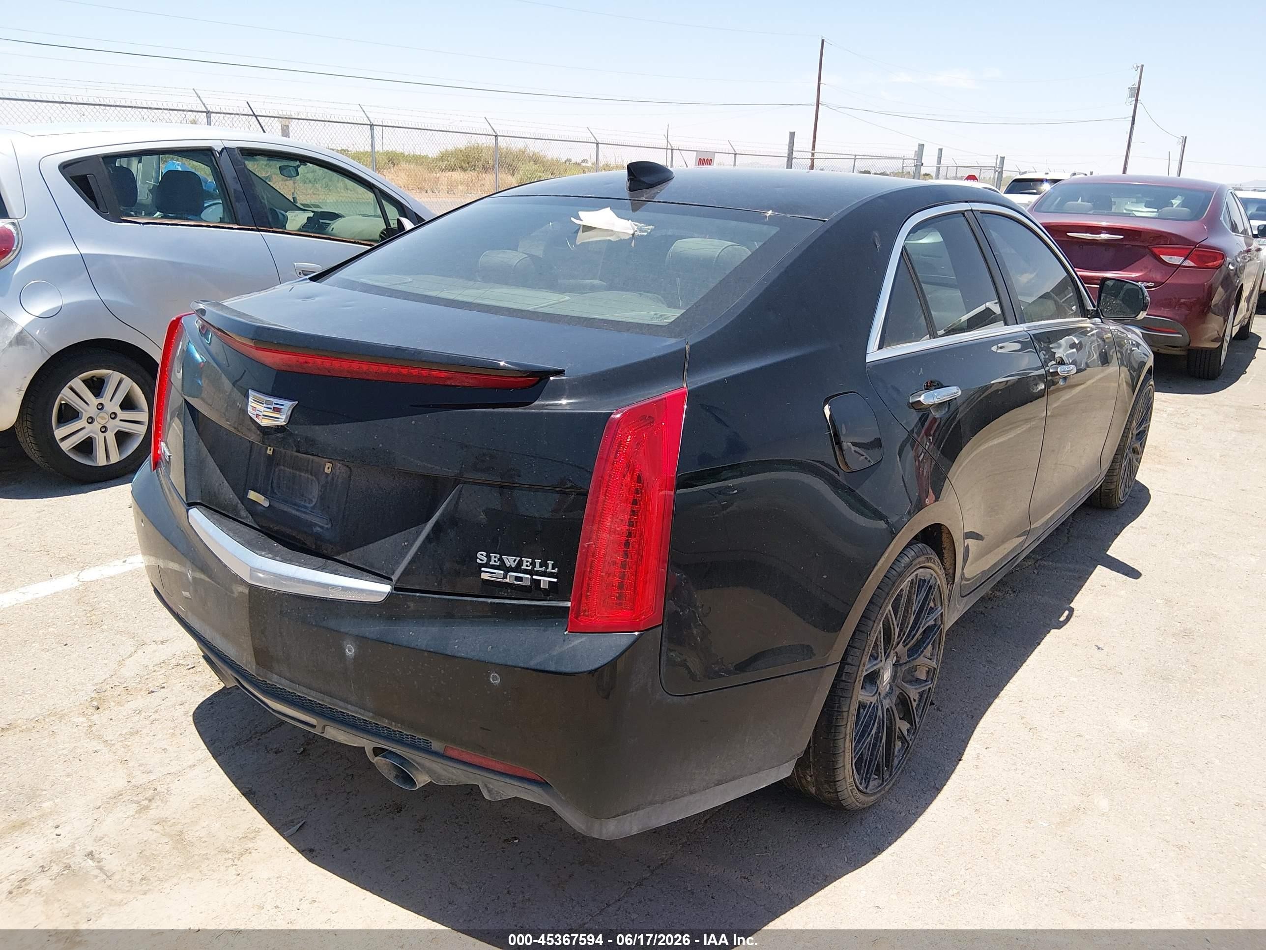 2015 Cadillac Ats Luxury Black vin: 1G6AB5SX1F0107608