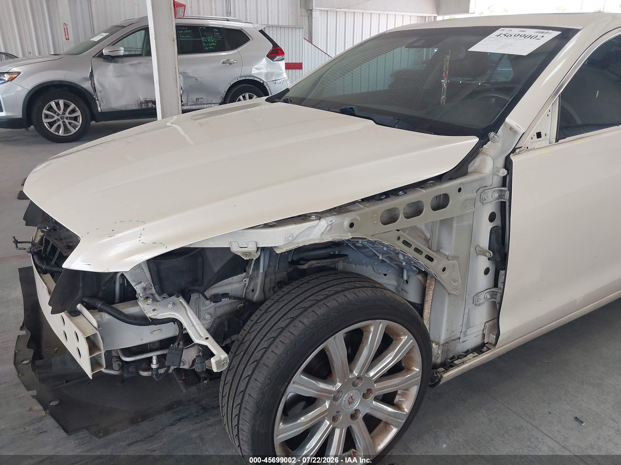 2013 Cadillac Ats Luxury White vin: 1G6AB5SX7D0125690