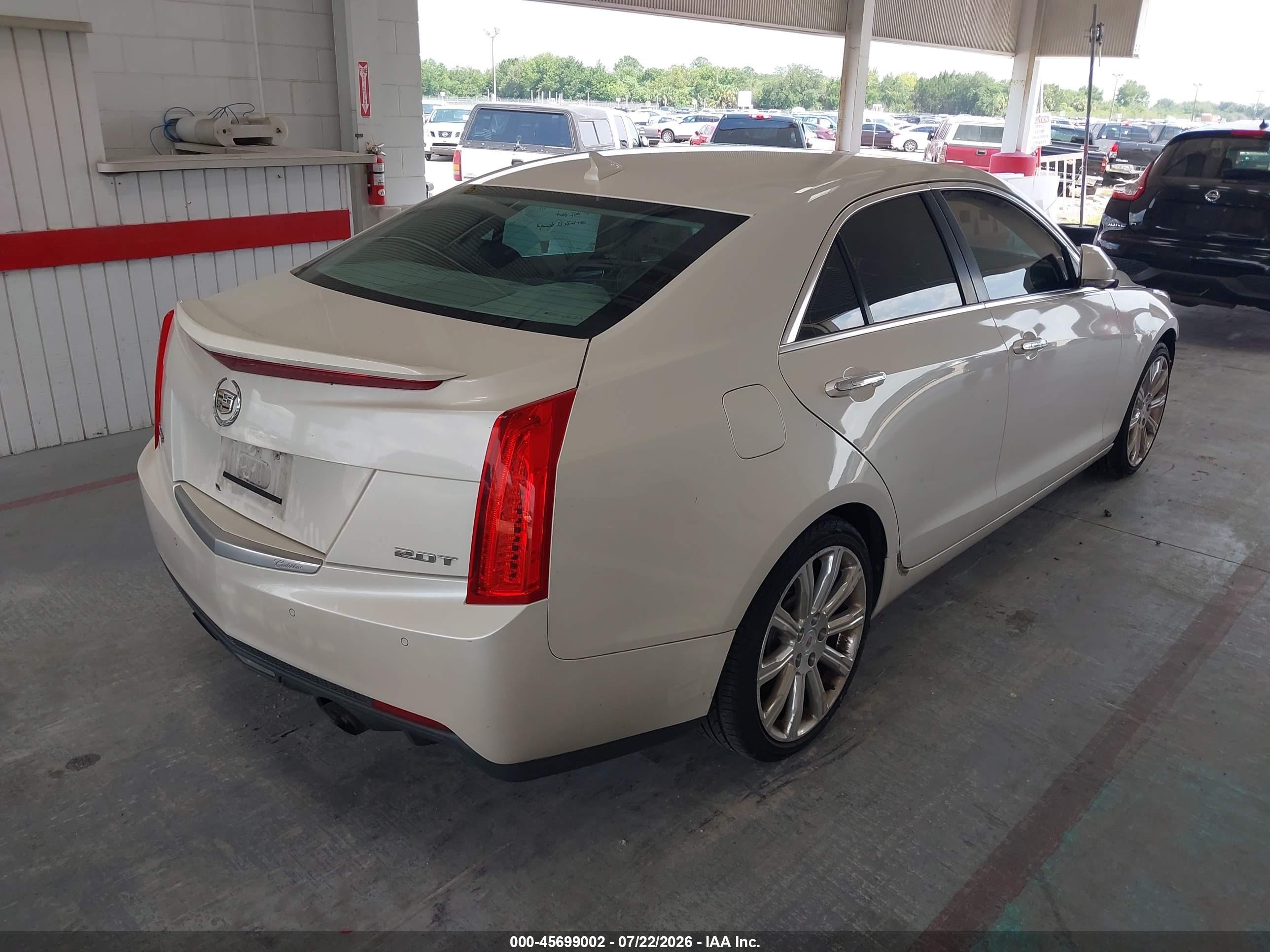 2013 Cadillac Ats Luxury White vin: 1G6AB5SX7D0125690