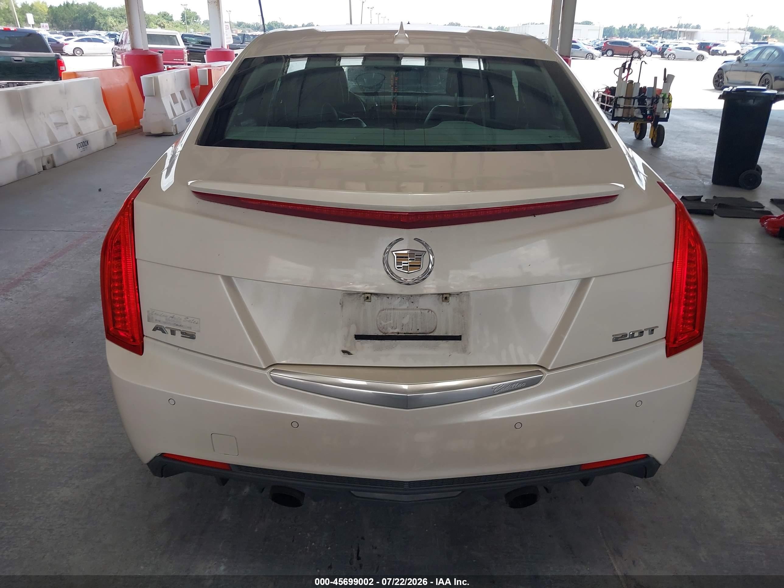 2013 Cadillac Ats Luxury White vin: 1G6AB5SX7D0125690
