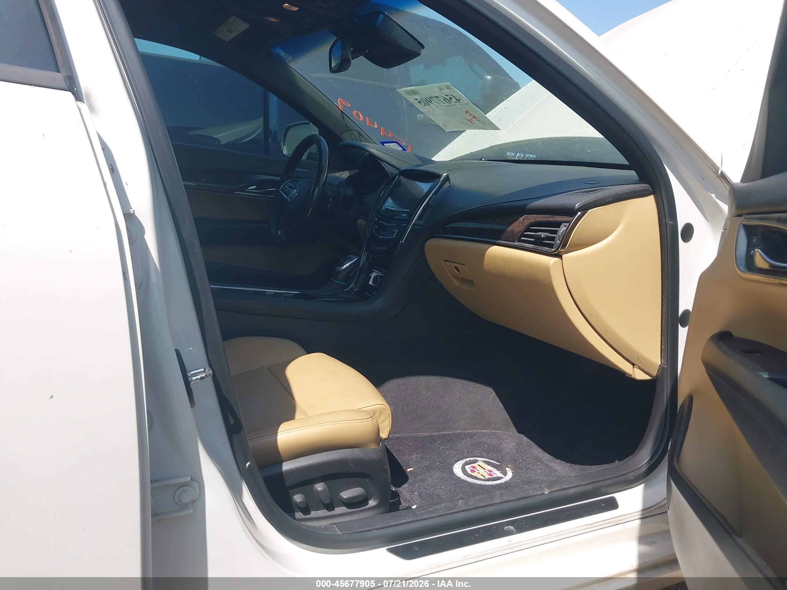 2013 Cadillac Ats Performance Beige vin: 1G6AC5S30D0154409