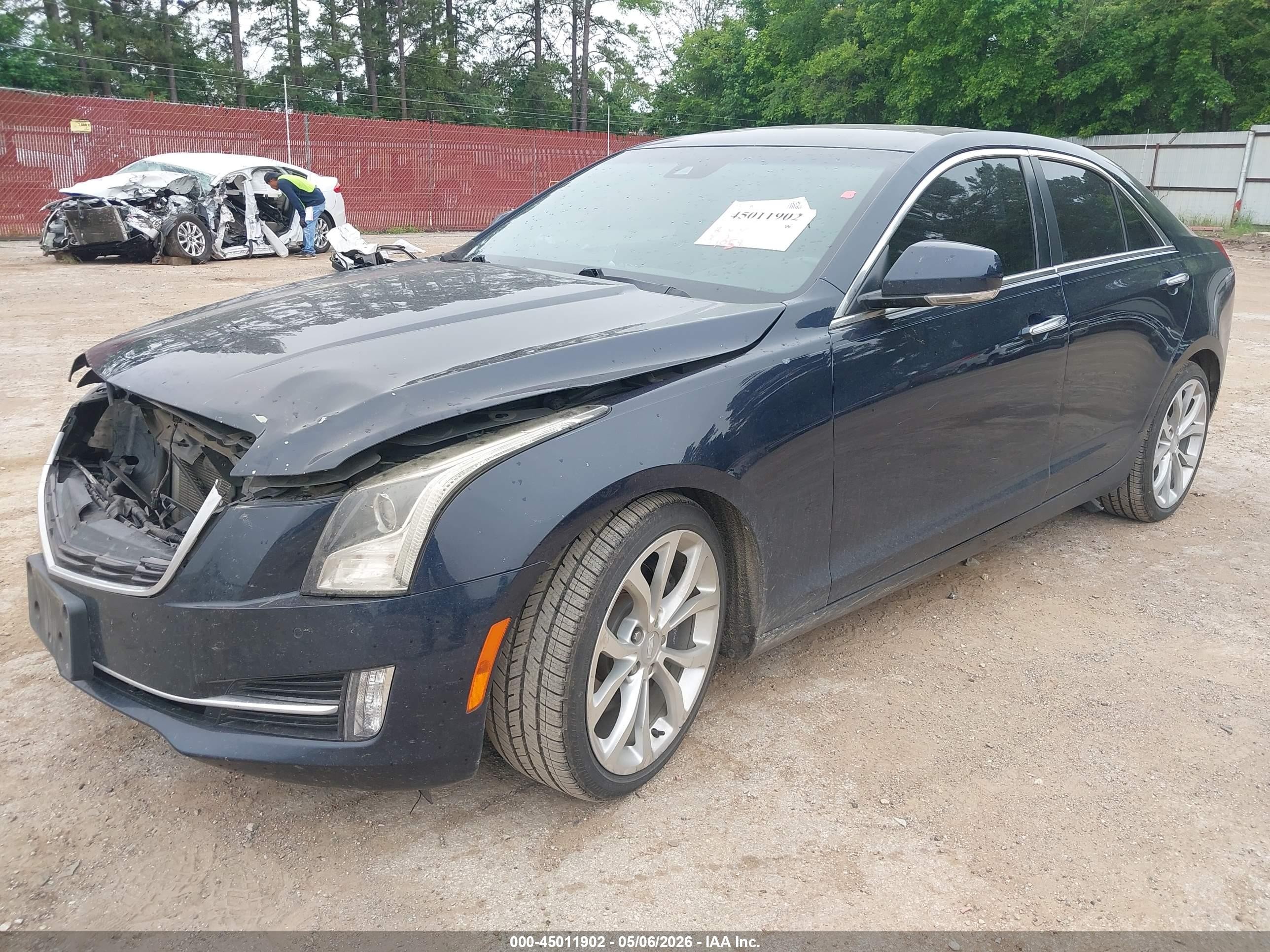 2015 Cadillac Ats Performance Dark Blue vin: 1G6AC5S30F0139377