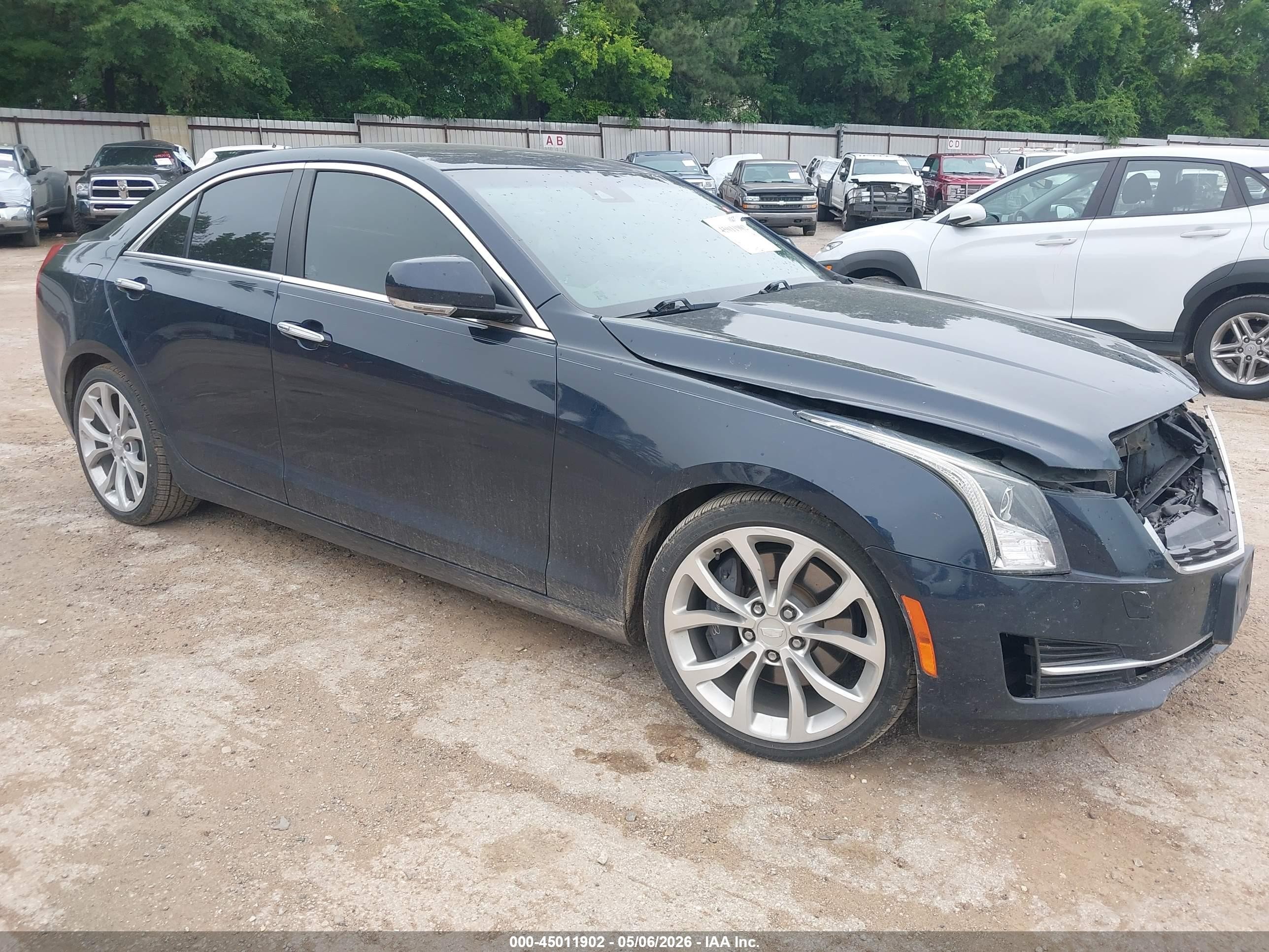 2015 Cadillac Ats Performance Dark Blue vin: 1G6AC5S30F0139377