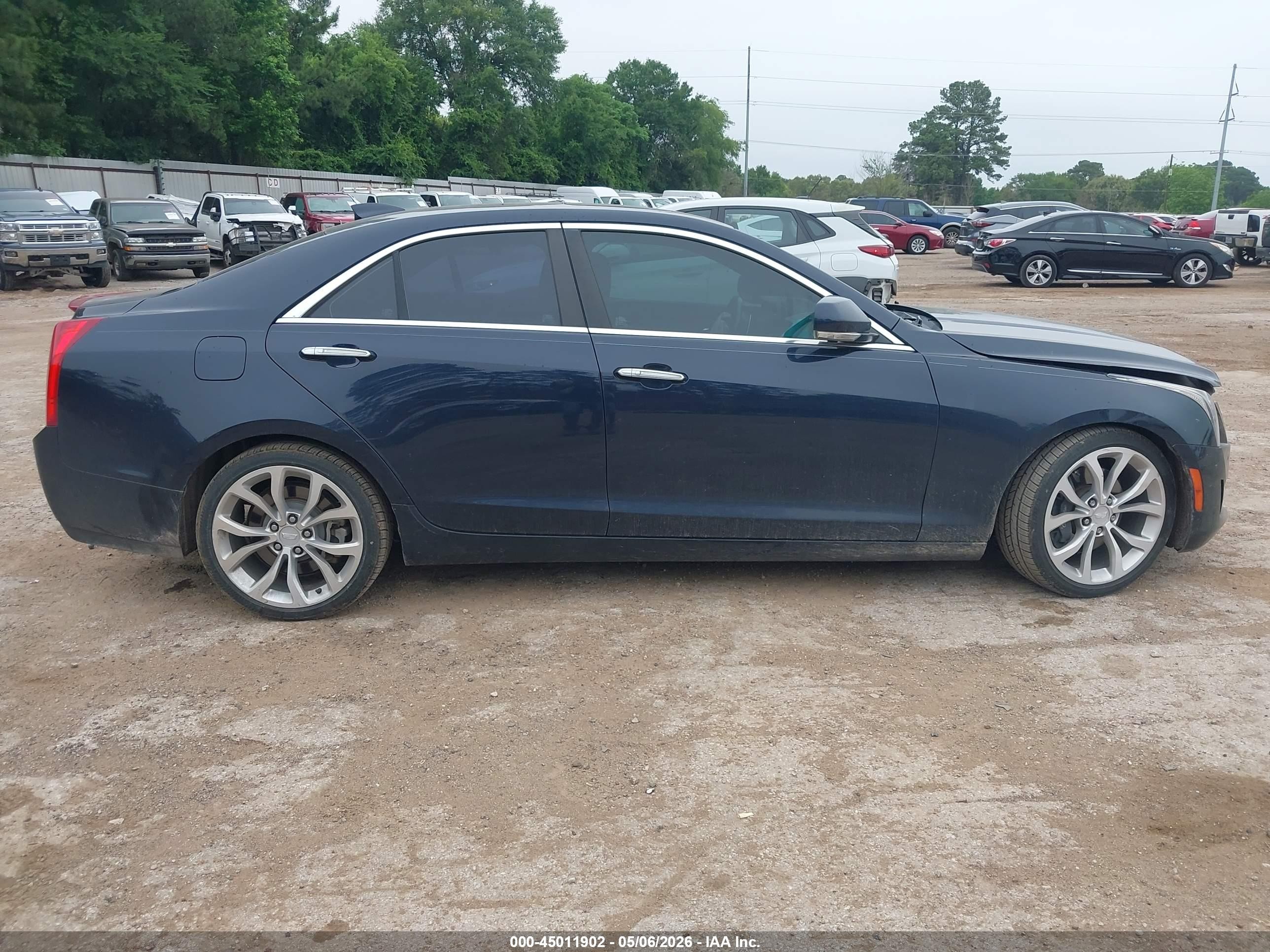 2015 Cadillac Ats Performance Dark Blue vin: 1G6AC5S30F0139377