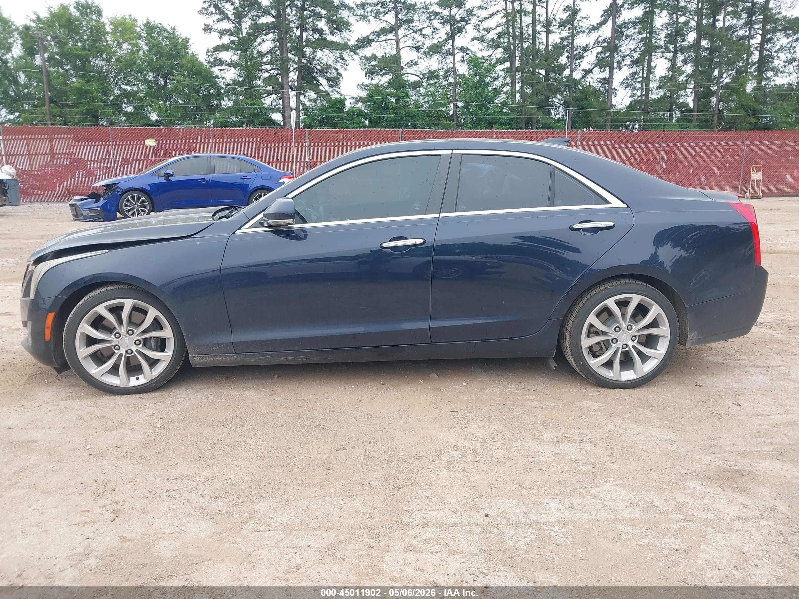 2015 Cadillac Ats Performance Dark Blue vin: 1G6AC5S30F0139377