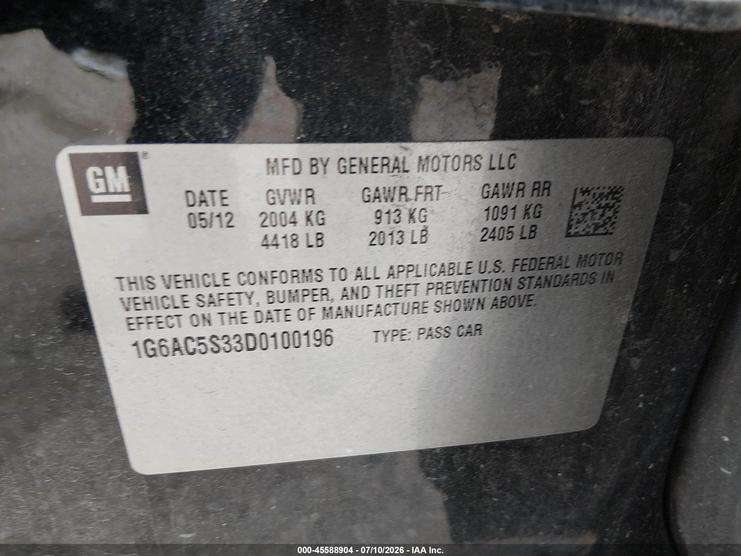 2013 Cadillac Ats Performance Черный vin: 1G6AC5S33D0100196