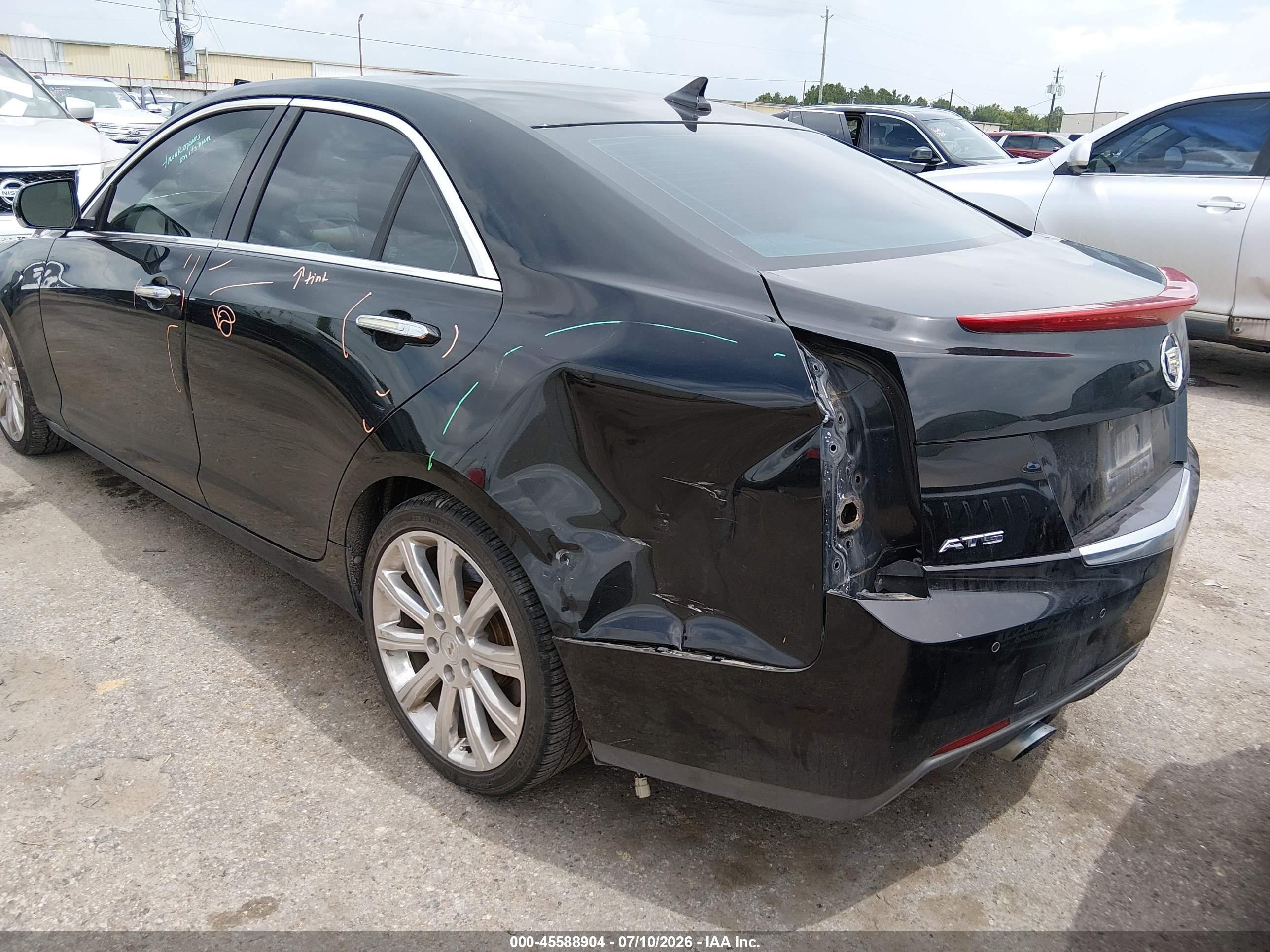 2013 Cadillac Ats Performance Черный vin: 1G6AC5S33D0100196