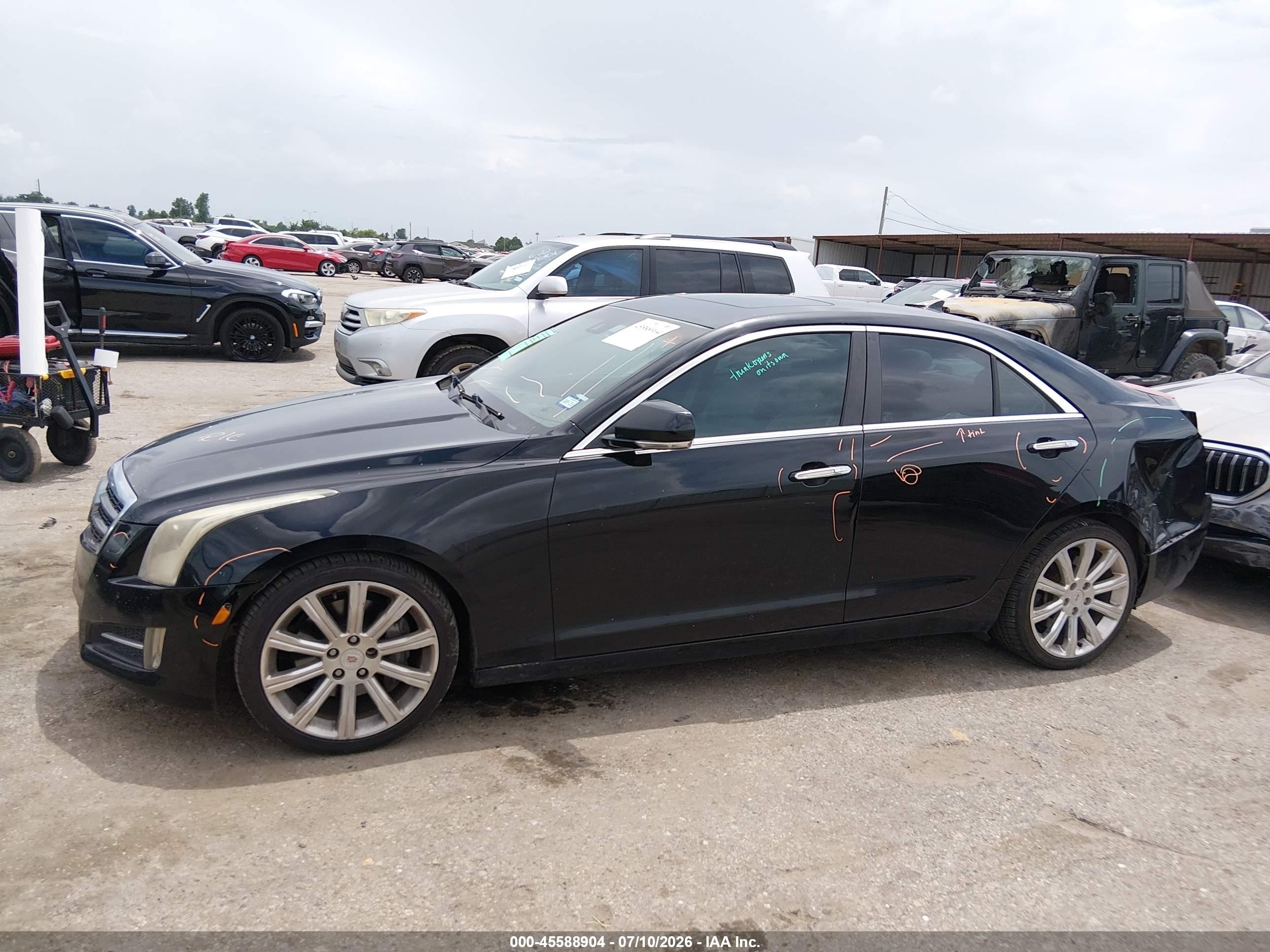 2013 Cadillac Ats Performance Черный vin: 1G6AC5S33D0100196