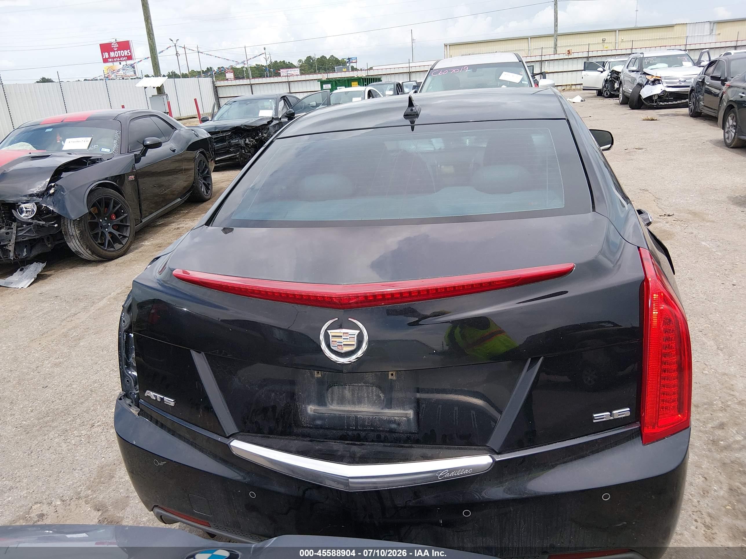 2013 Cadillac Ats Performance Черный vin: 1G6AC5S33D0100196
