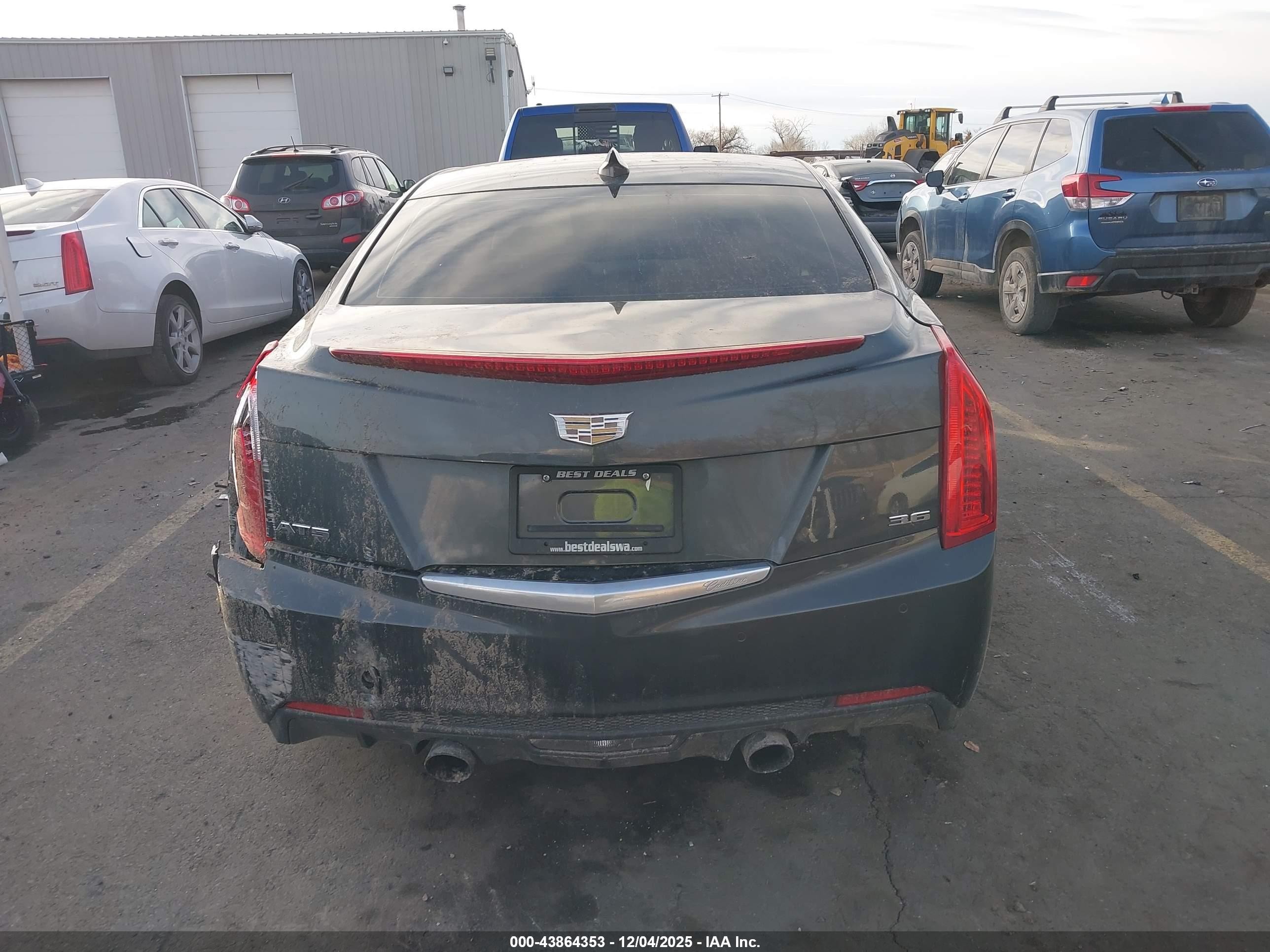 2015 Cadillac Ats Performance Серый vin: 1G6AC5S33F0109340