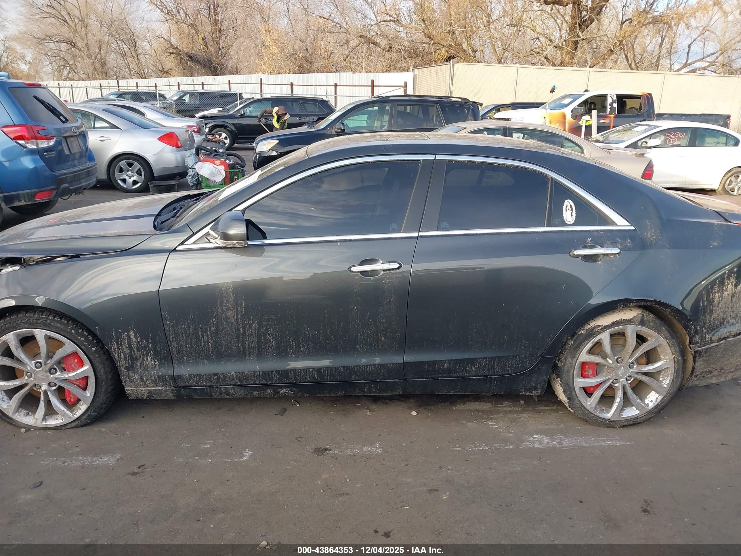 2015 Cadillac Ats Performance Серый vin: 1G6AC5S33F0109340