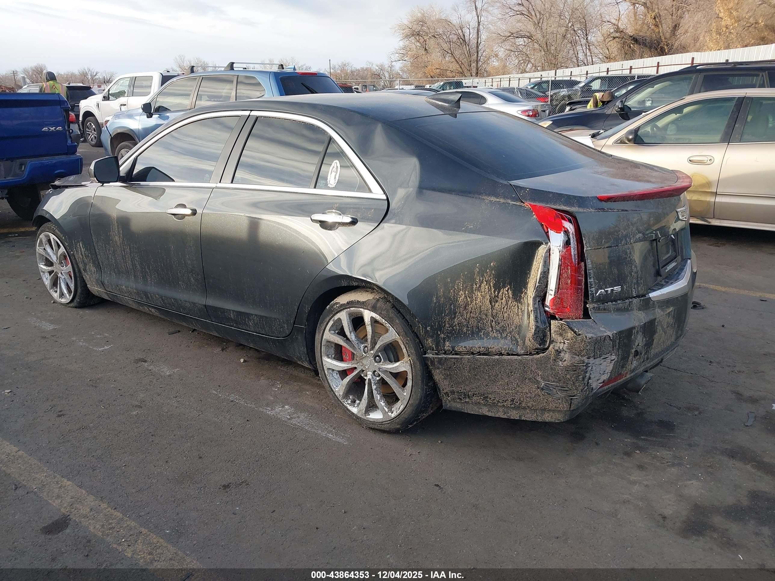2015 Cadillac Ats Performance Серый vin: 1G6AC5S33F0109340