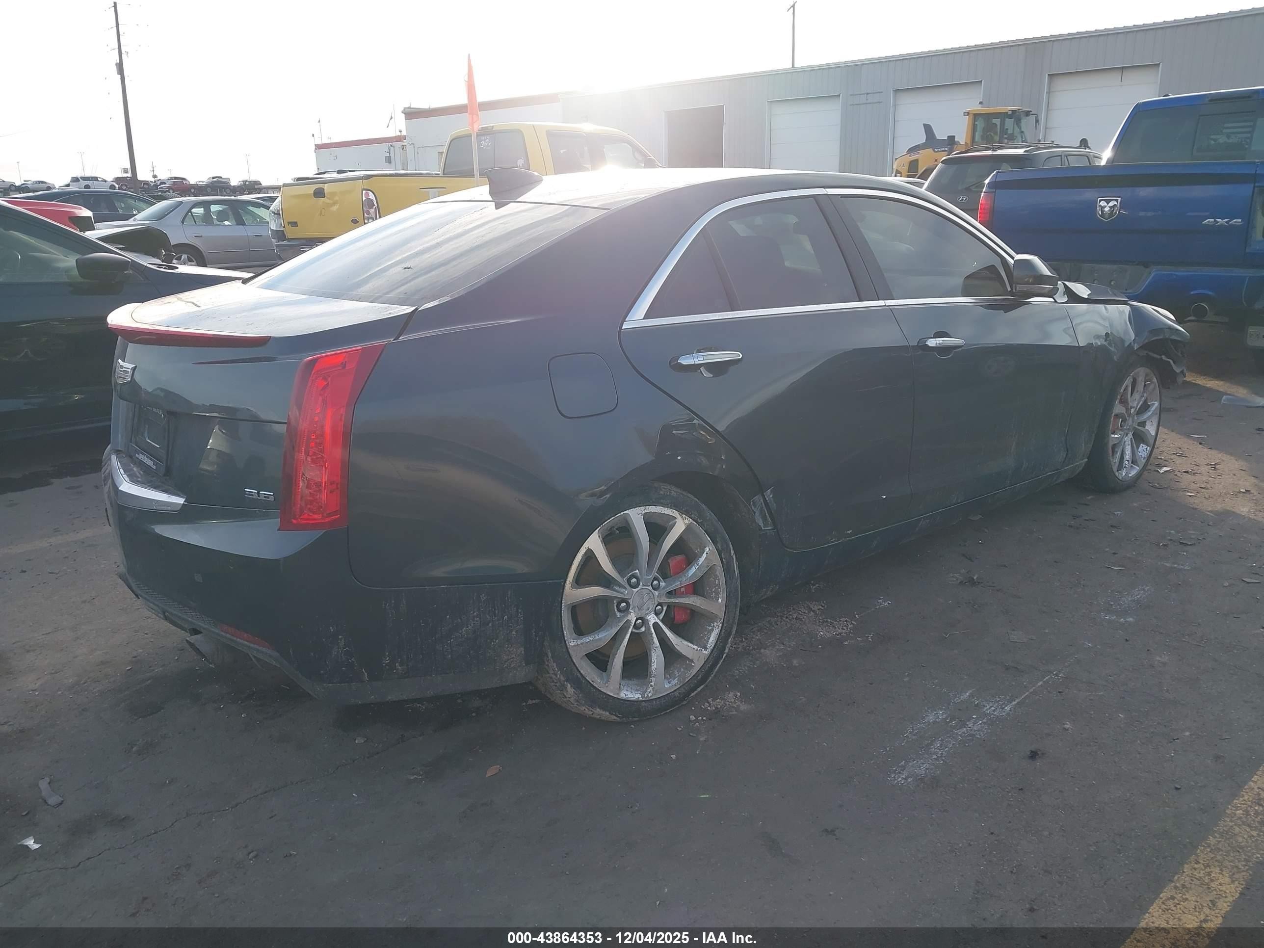 2015 Cadillac Ats Performance Серый vin: 1G6AC5S33F0109340