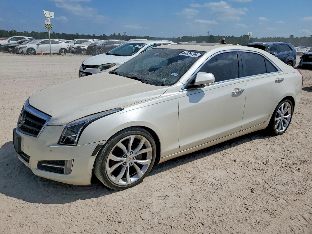 2013 Cadillac Ats Performance White vin: 1G6AC5S36D0110995