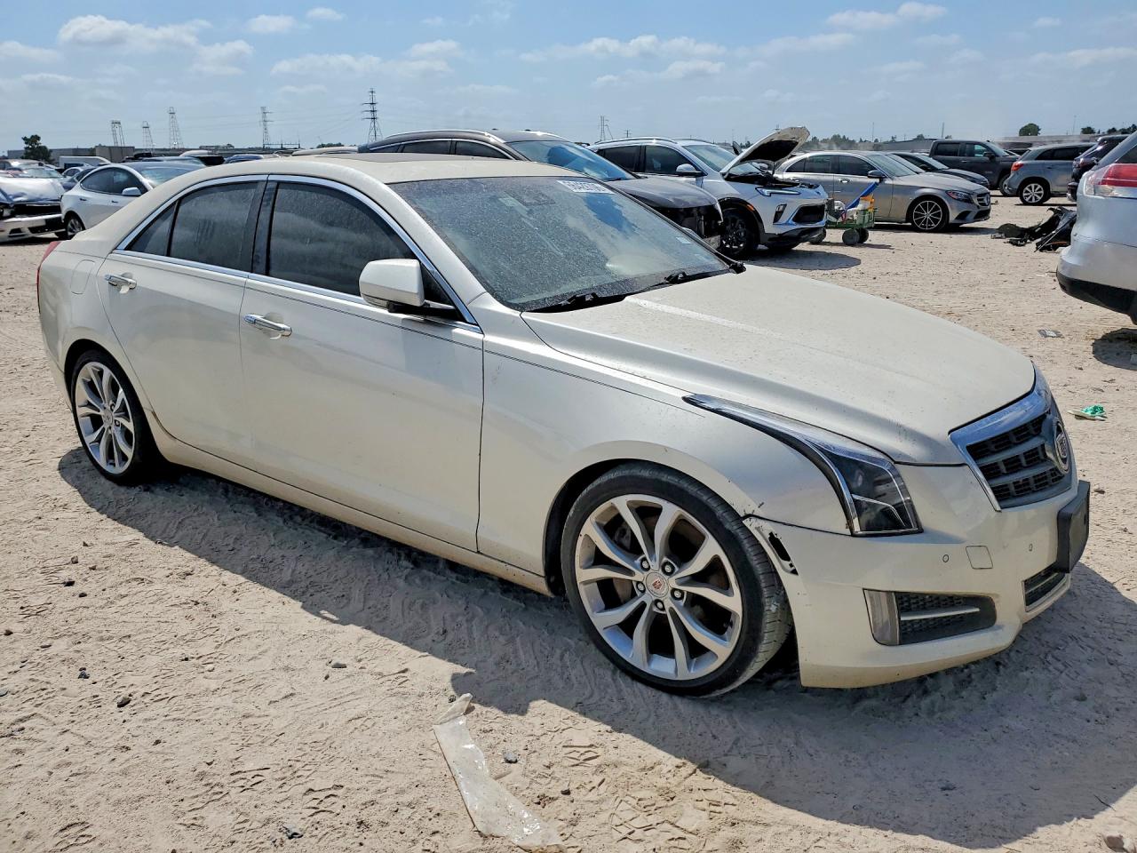 2013 Cadillac Ats Performance White vin: 1G6AC5S36D0110995