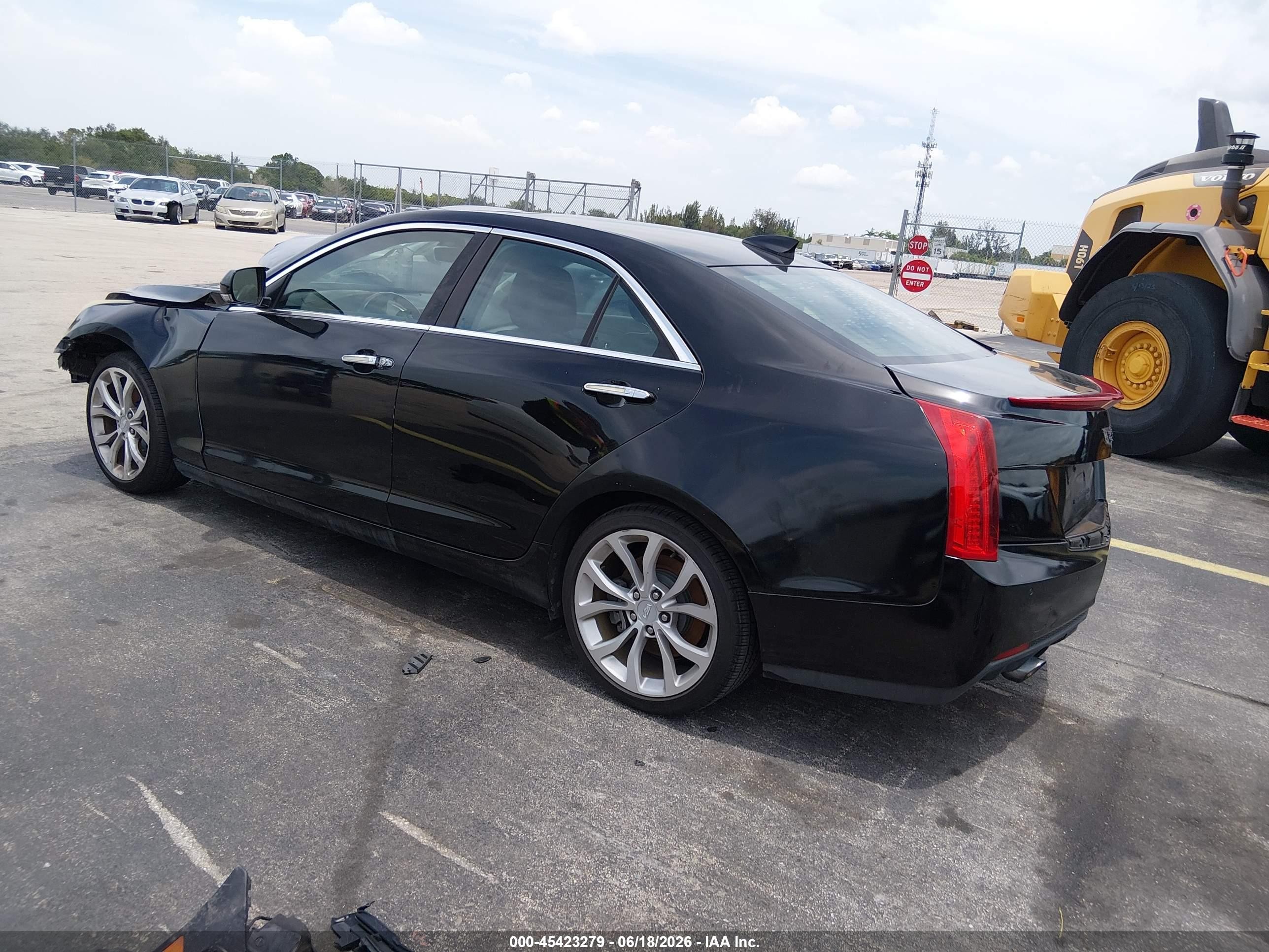 2015 Cadillac Ats Performance Black vin: 1G6AC5S36F0133342