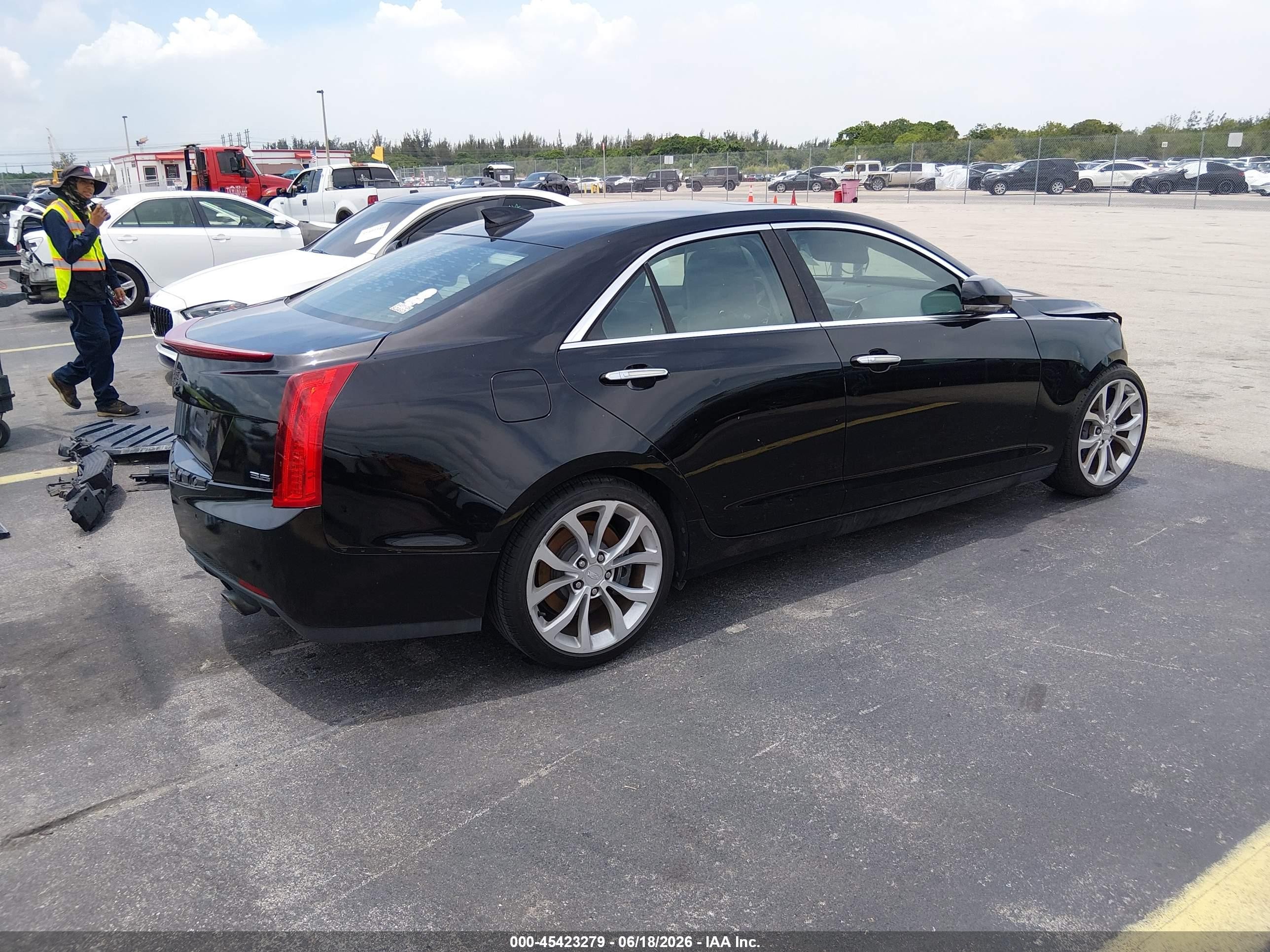 2015 Cadillac Ats Performance Black vin: 1G6AC5S36F0133342