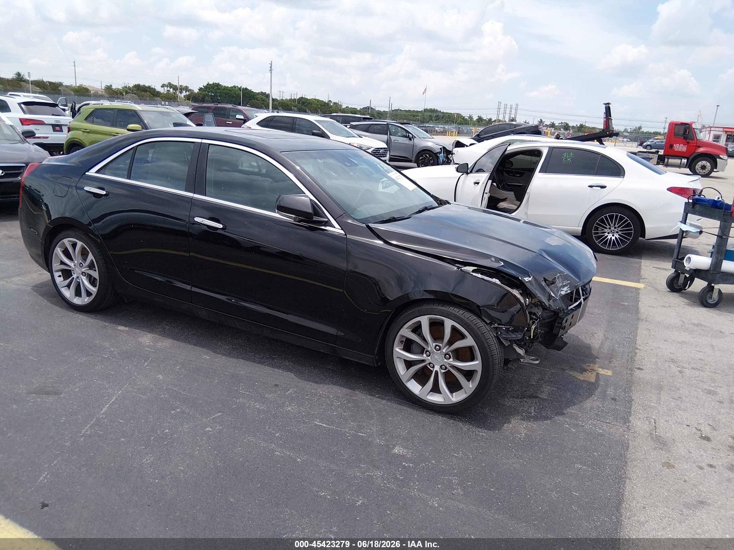 2015 Cadillac Ats Performance Black vin: 1G6AC5S36F0133342