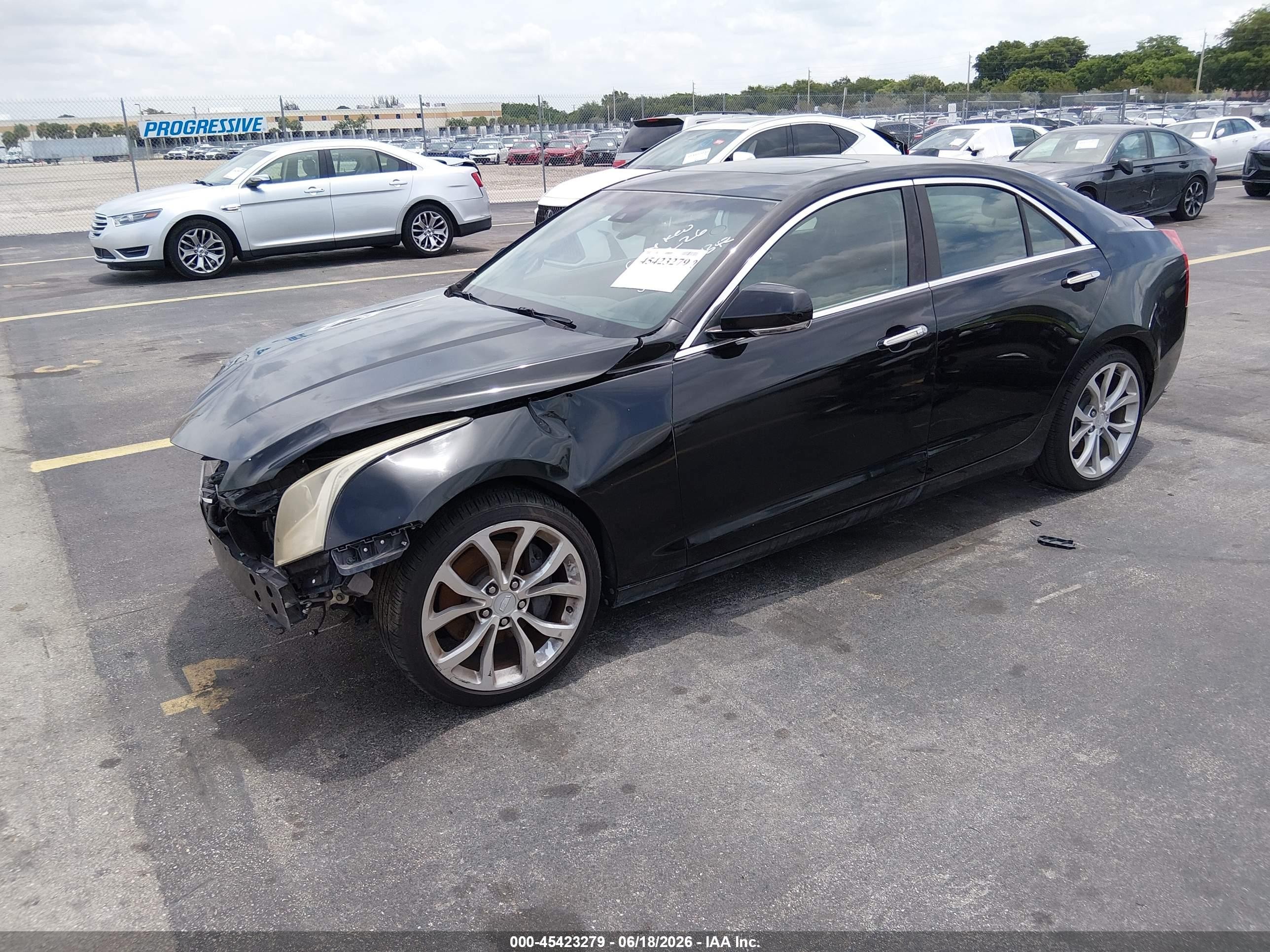 2015 Cadillac Ats Performance Black vin: 1G6AC5S36F0133342