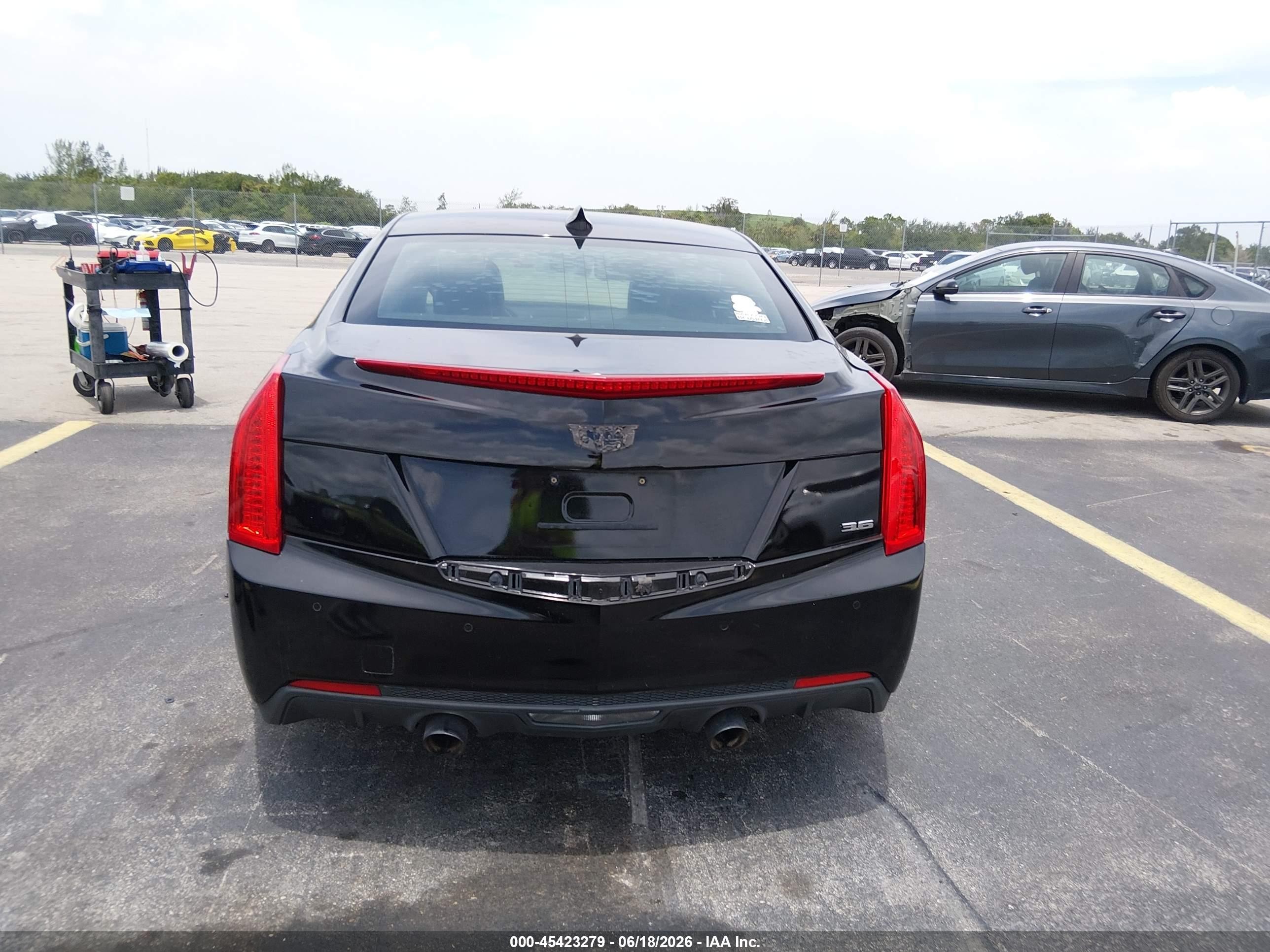 2015 Cadillac Ats Performance Black vin: 1G6AC5S36F0133342
