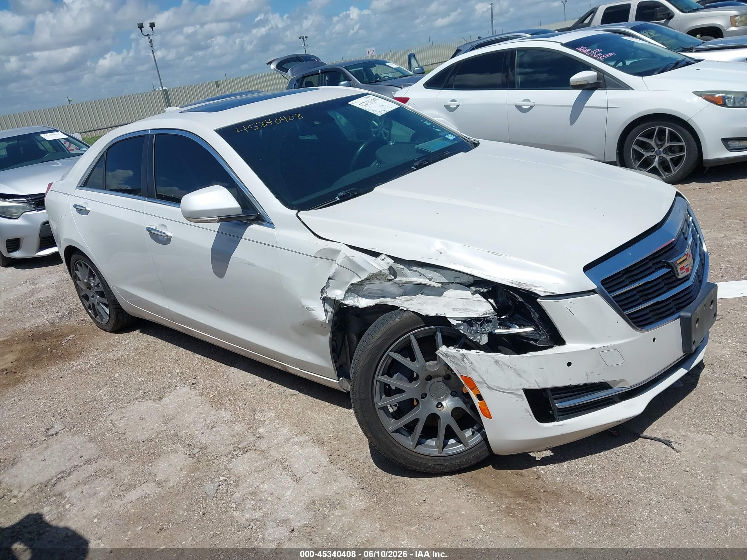 2015 Cadillac Ats Performance White vin: 1G6AC5S37F0115027