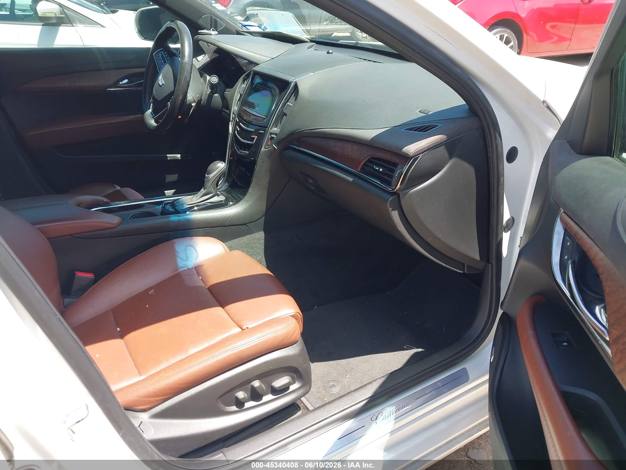 2015 Cadillac Ats Performance White vin: 1G6AC5S37F0115027