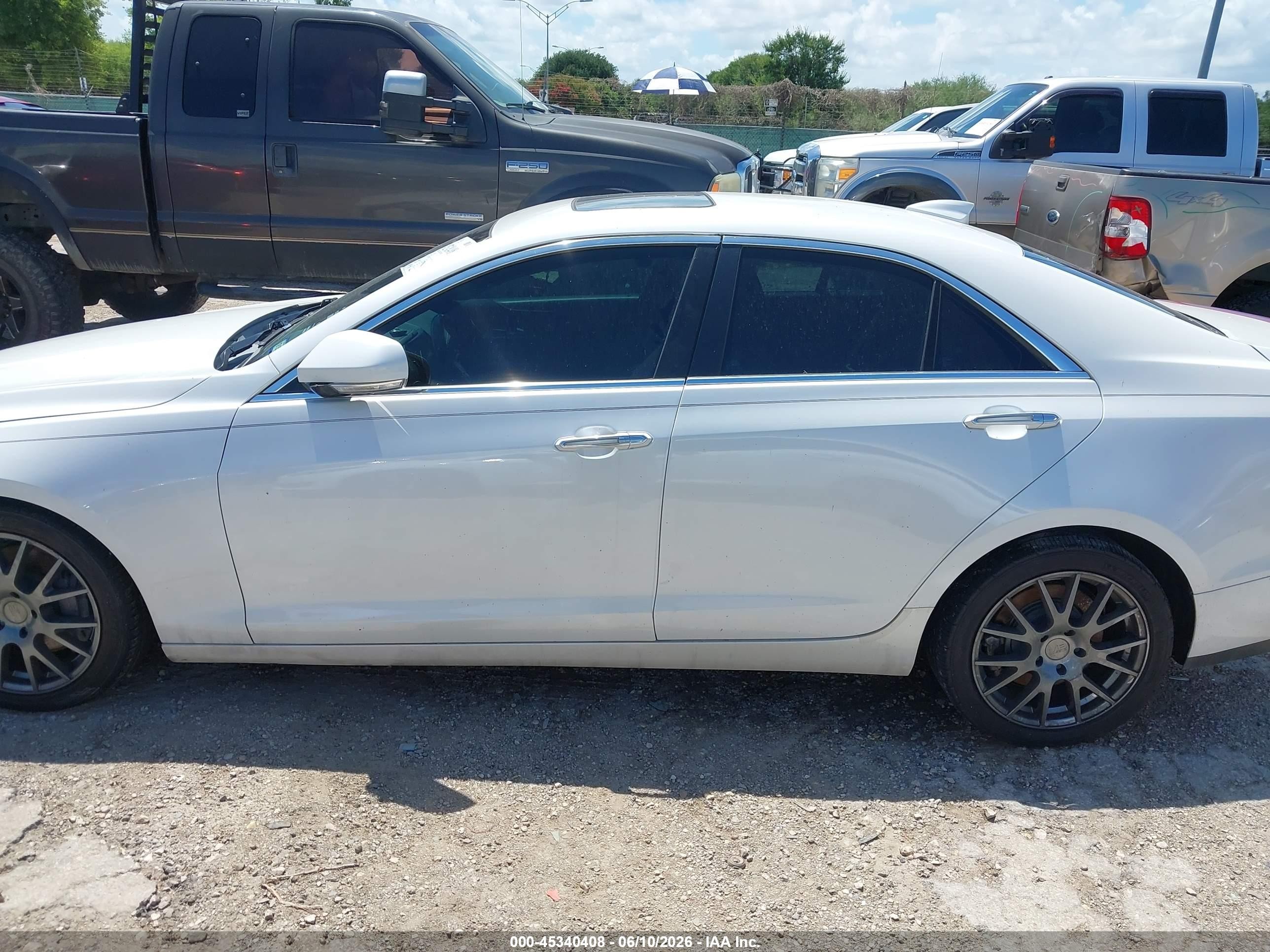 2015 Cadillac Ats Performance White vin: 1G6AC5S37F0115027
