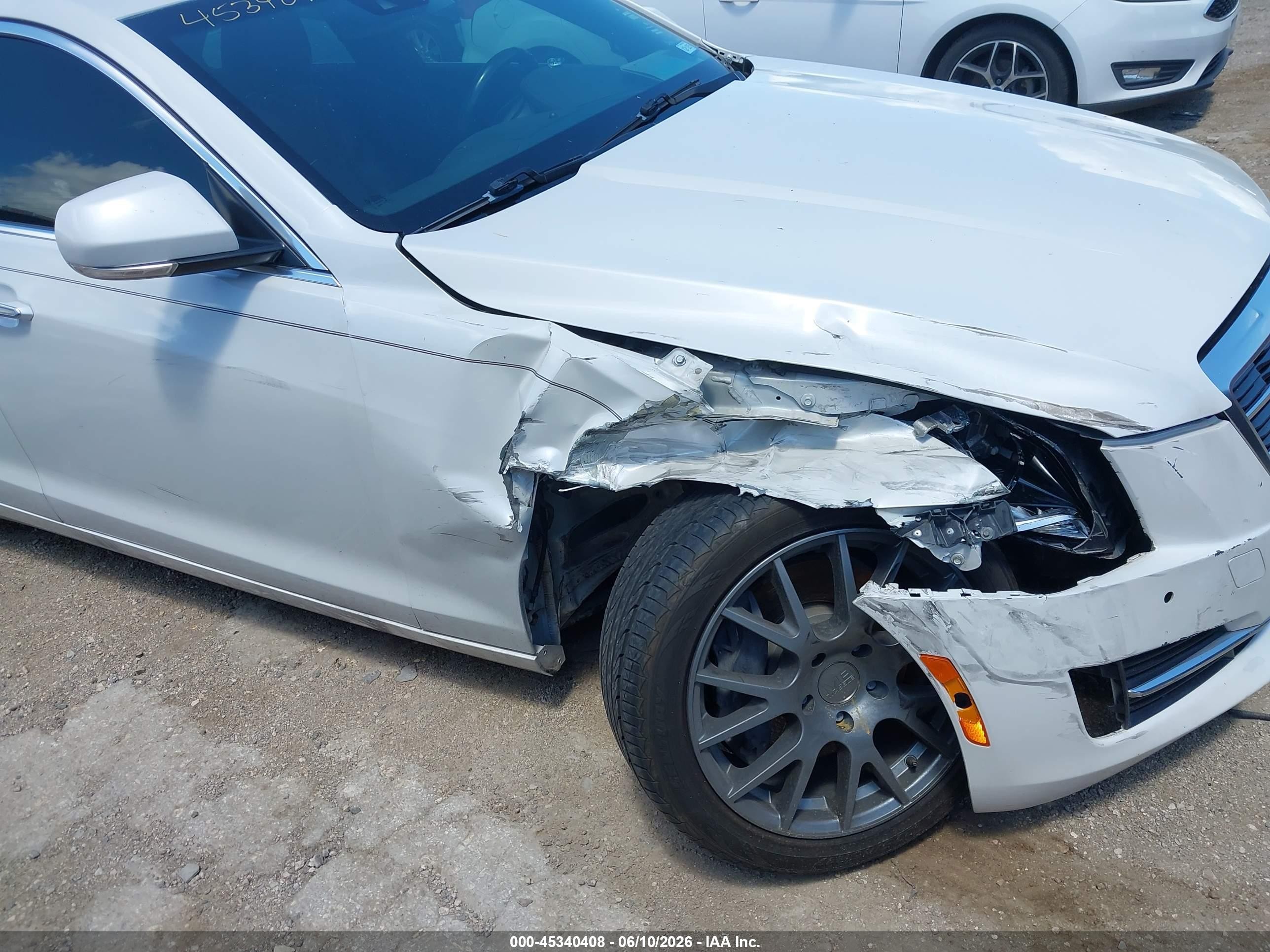 2015 Cadillac Ats Performance White vin: 1G6AC5S37F0115027