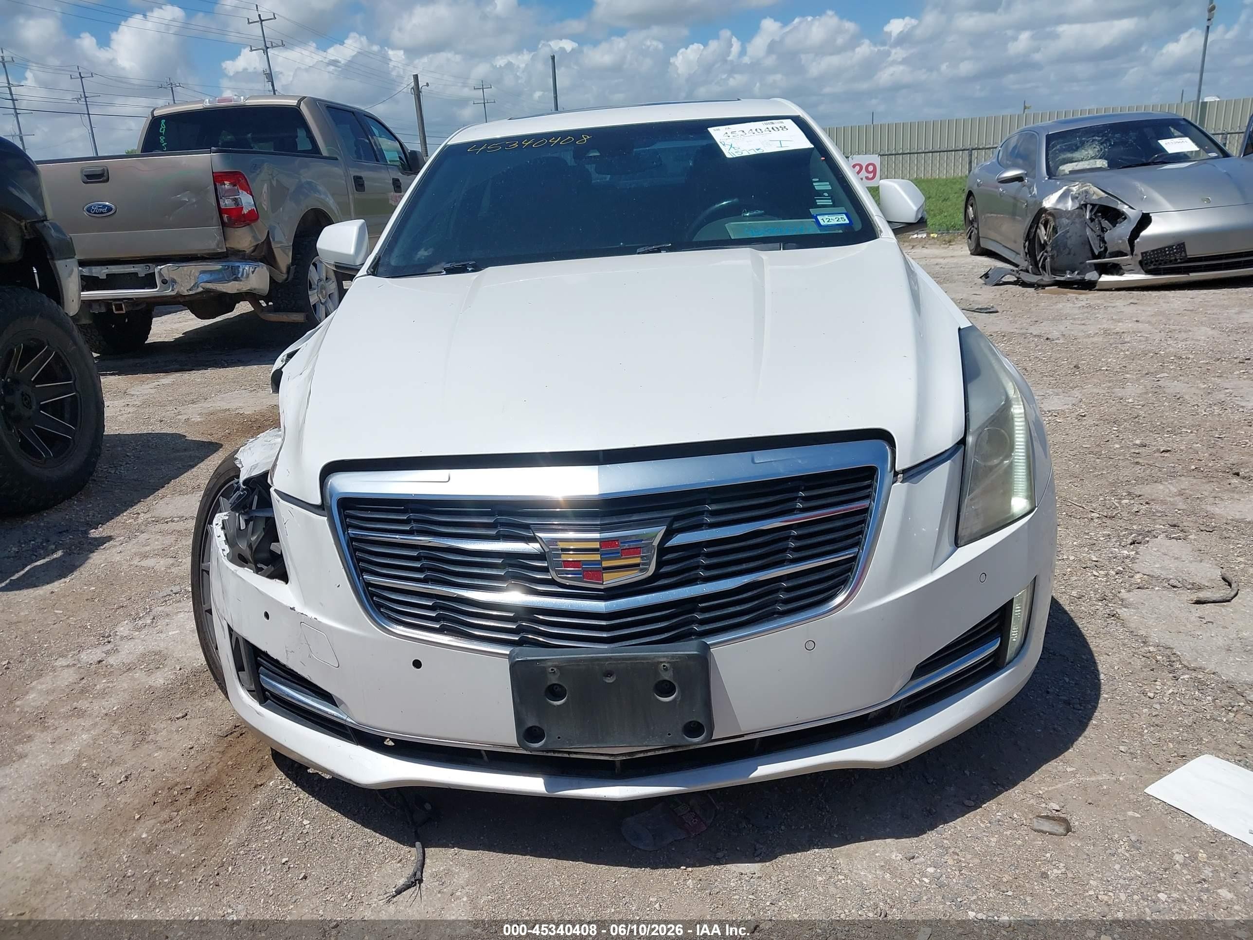 2015 Cadillac Ats Performance White vin: 1G6AC5S37F0115027