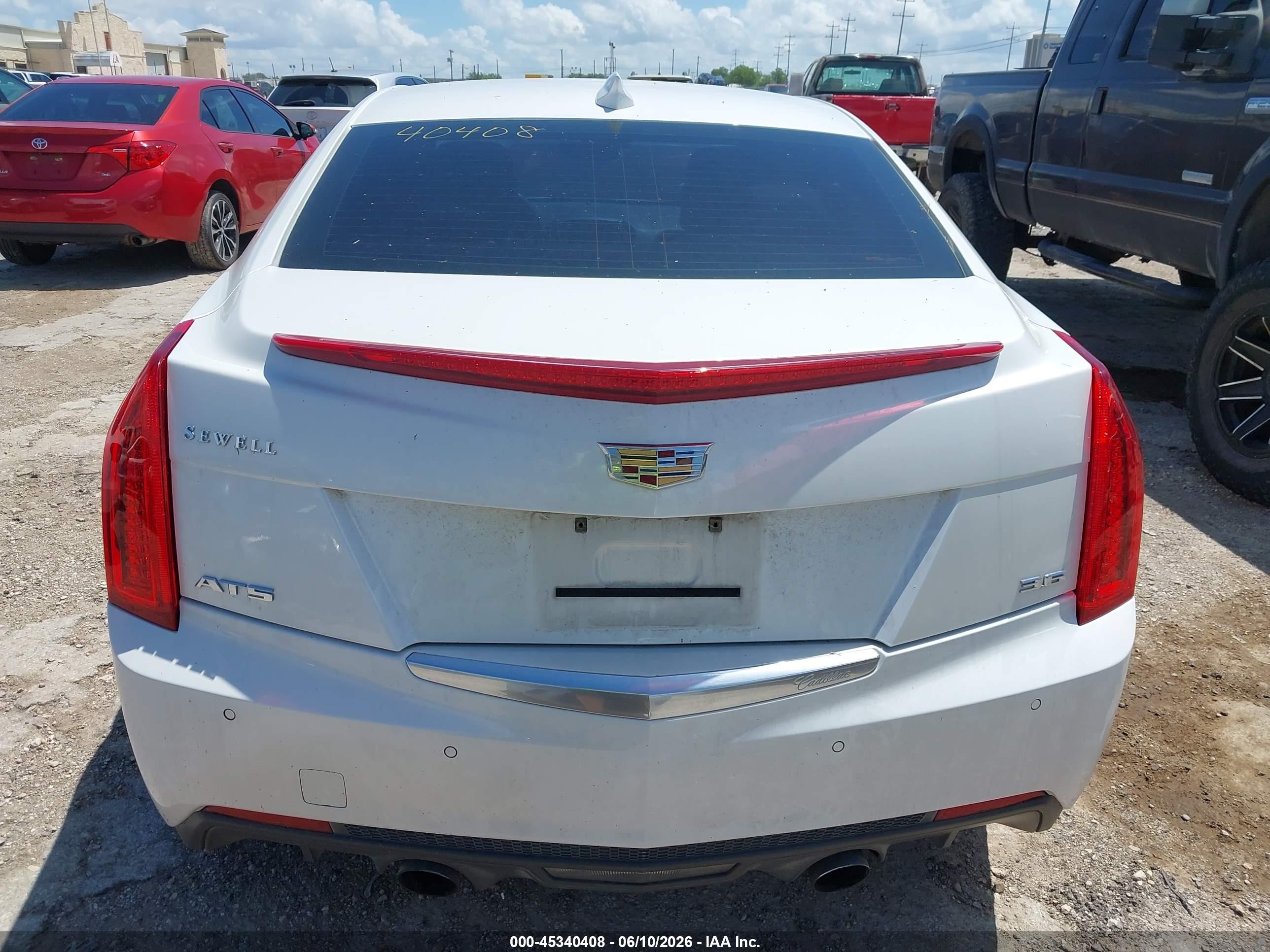 2015 Cadillac Ats Performance White vin: 1G6AC5S37F0115027