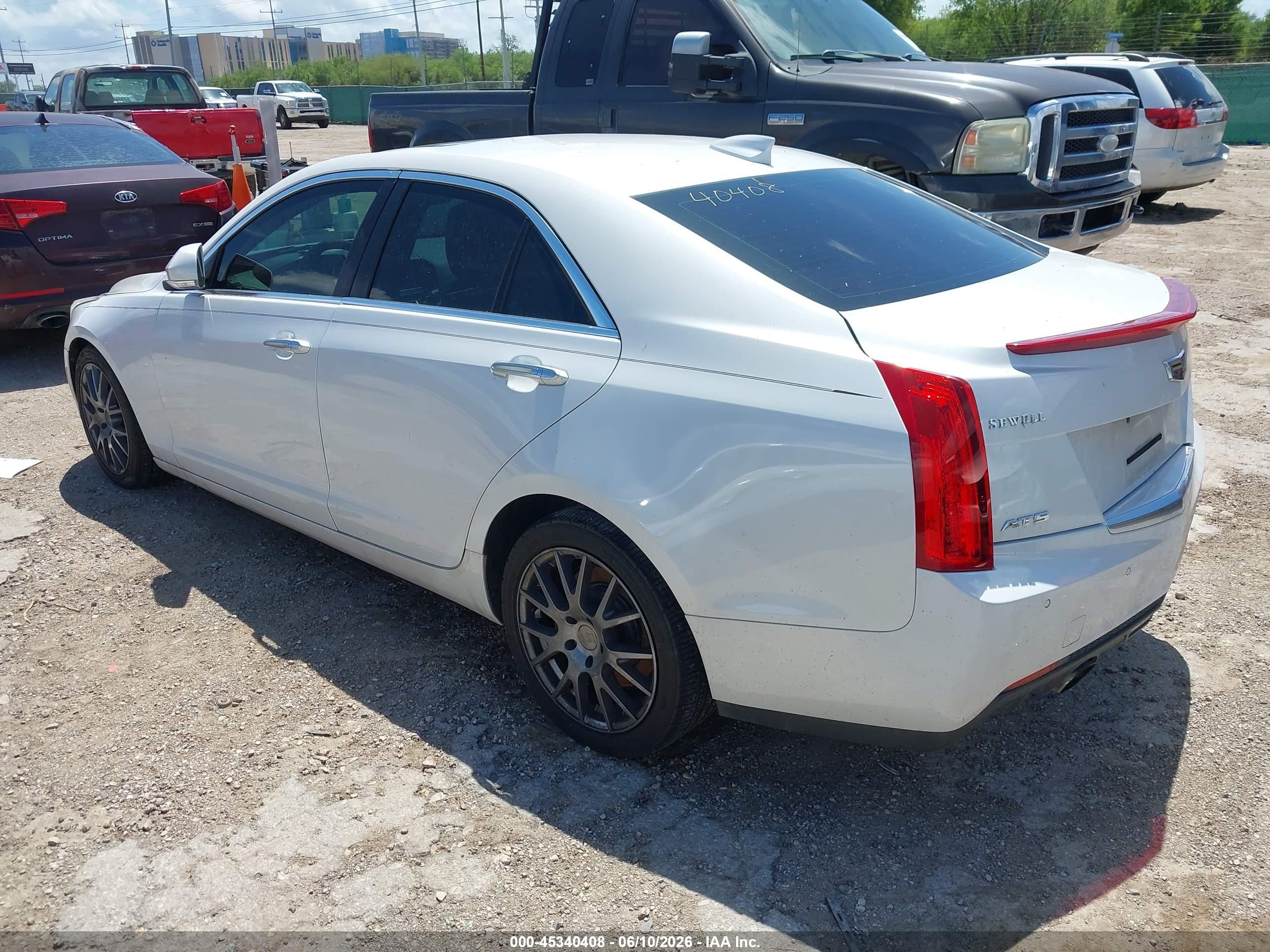 2015 Cadillac Ats Performance White vin: 1G6AC5S37F0115027