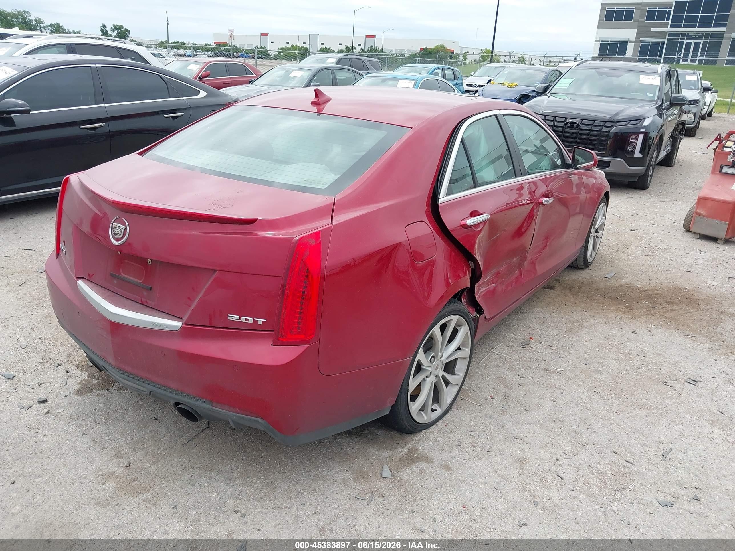 2013 Cadillac Ats Performance Red vin: 1G6AC5SX2D0165365