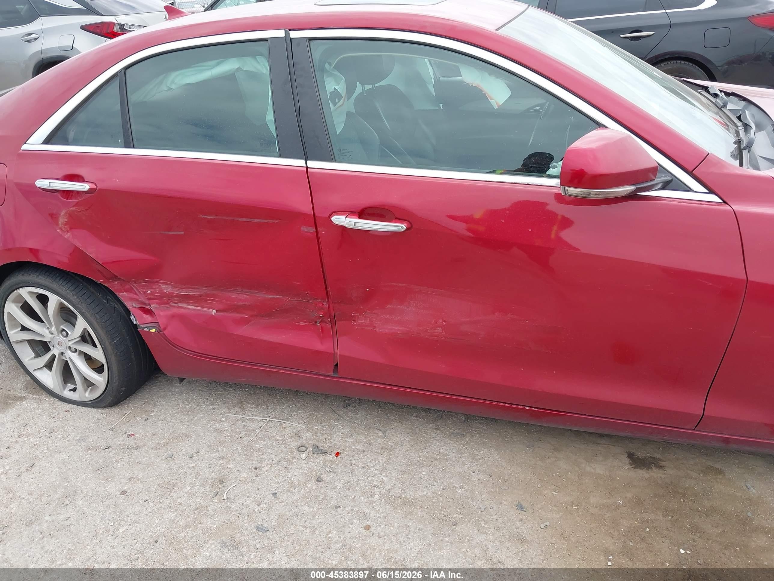 2013 Cadillac Ats Performance Red vin: 1G6AC5SX2D0165365