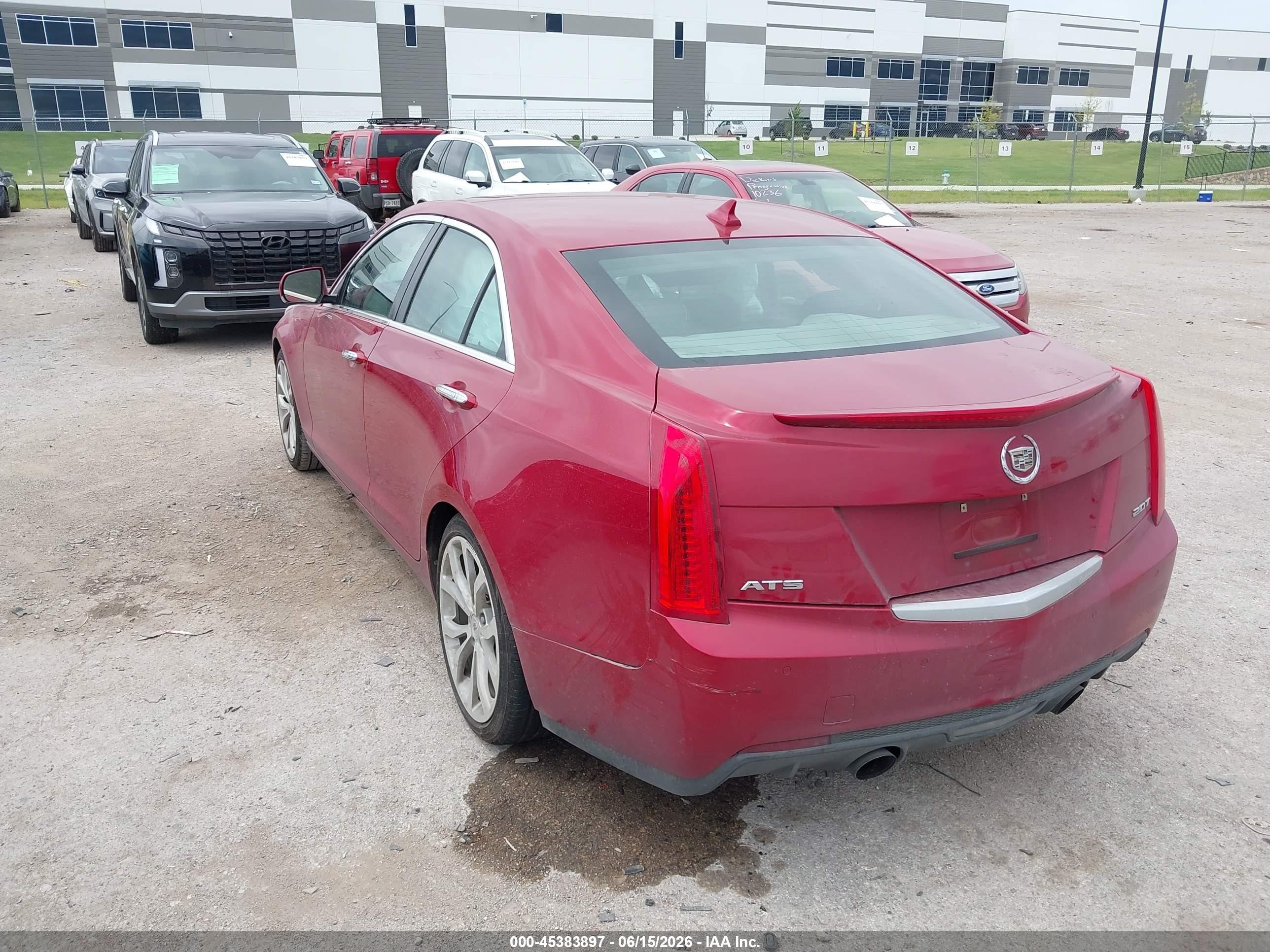 2013 Cadillac Ats Performance Red vin: 1G6AC5SX2D0165365