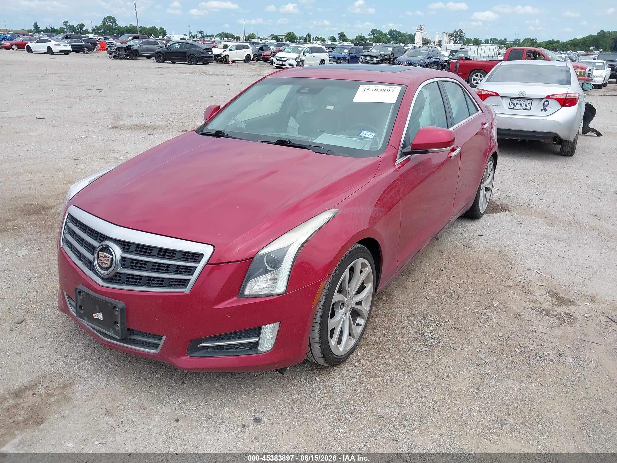 2013 Cadillac Ats Performance Red vin: 1G6AC5SX2D0165365