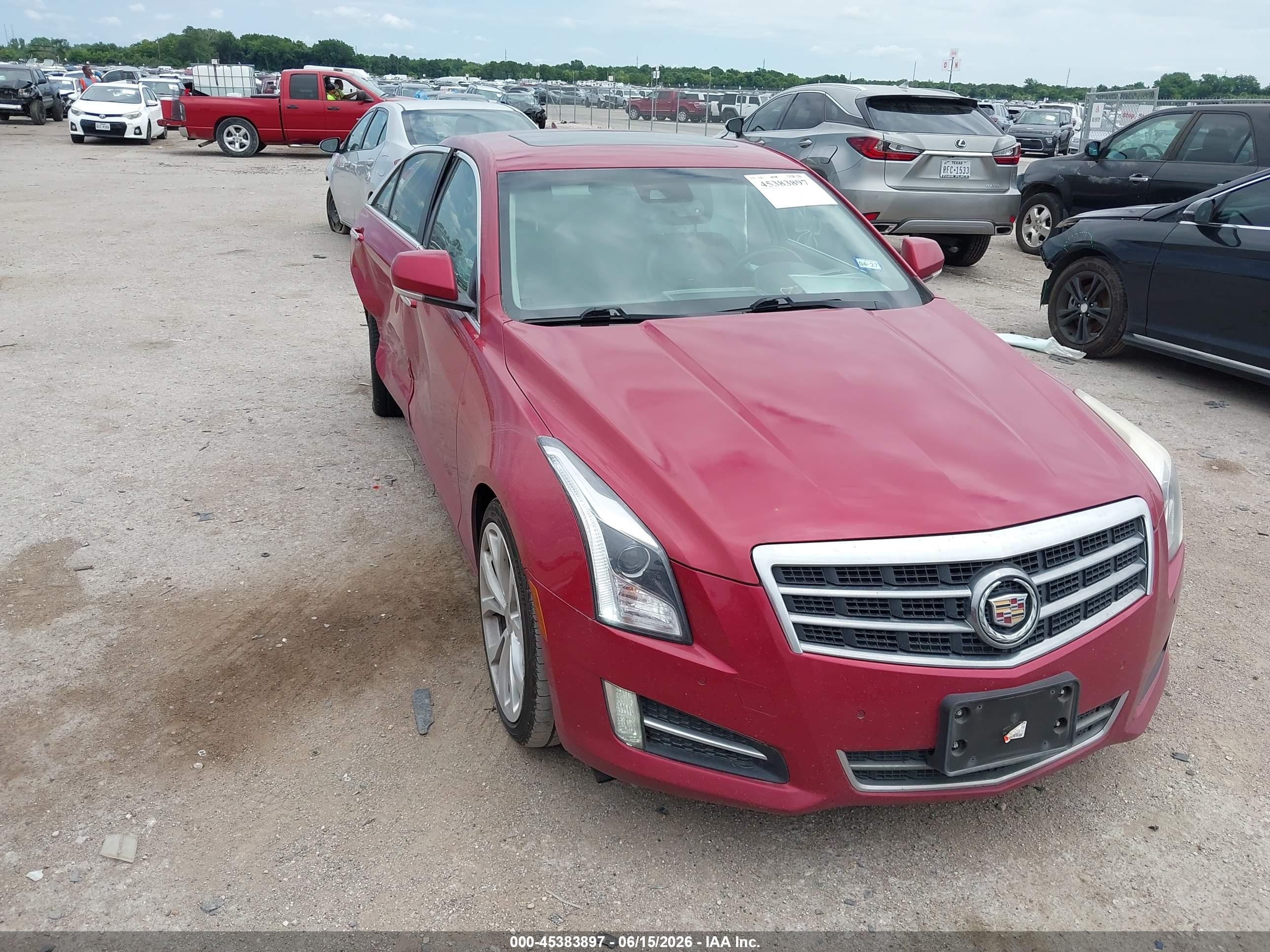 2013 Cadillac Ats Performance Red vin: 1G6AC5SX2D0165365