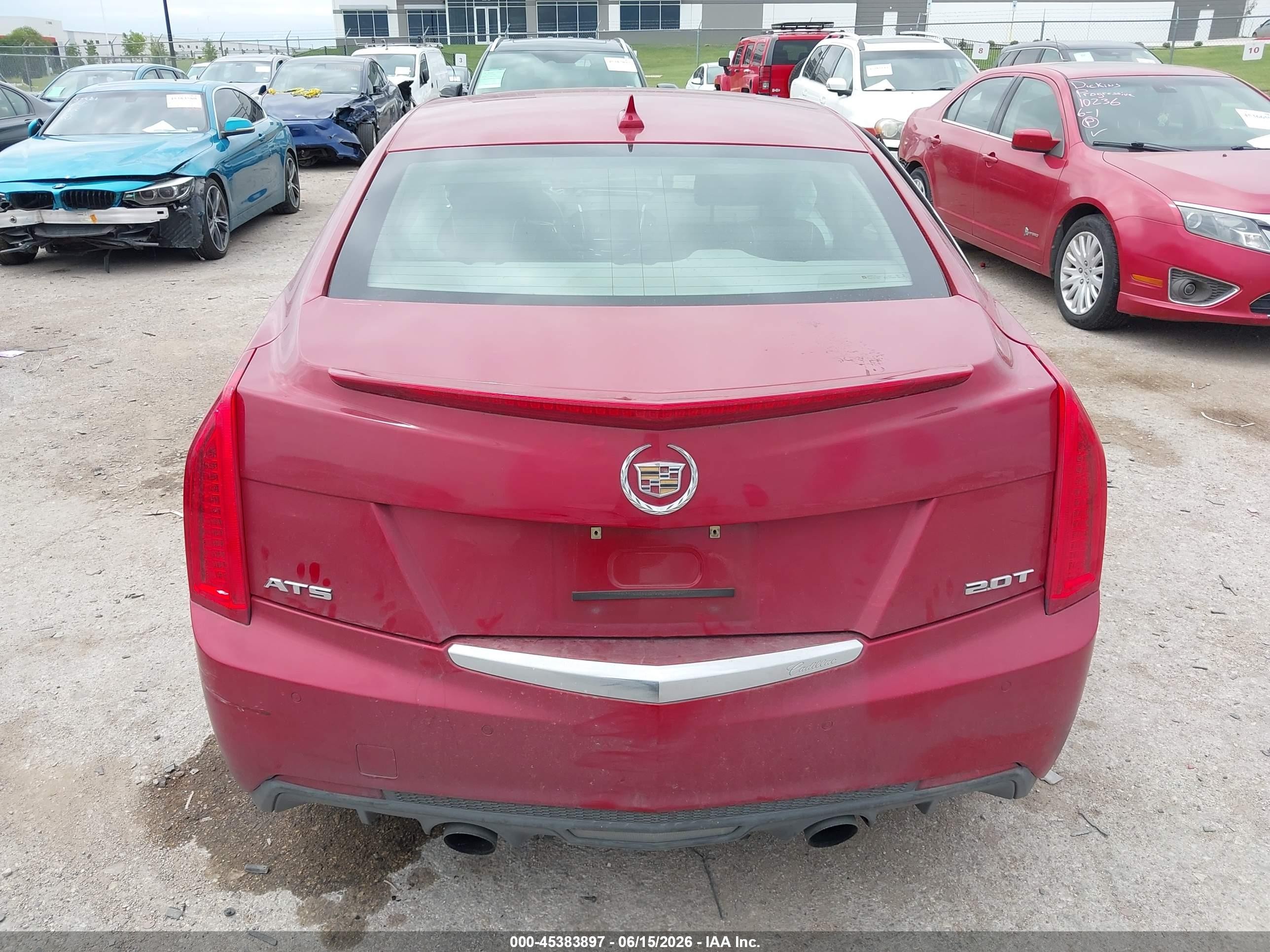 2013 Cadillac Ats Performance Red vin: 1G6AC5SX2D0165365