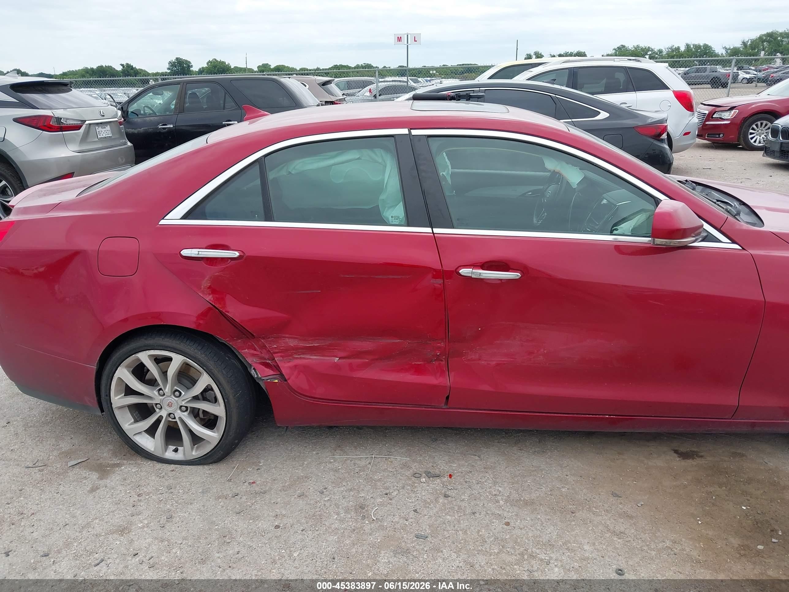 2013 Cadillac Ats Performance Red vin: 1G6AC5SX2D0165365