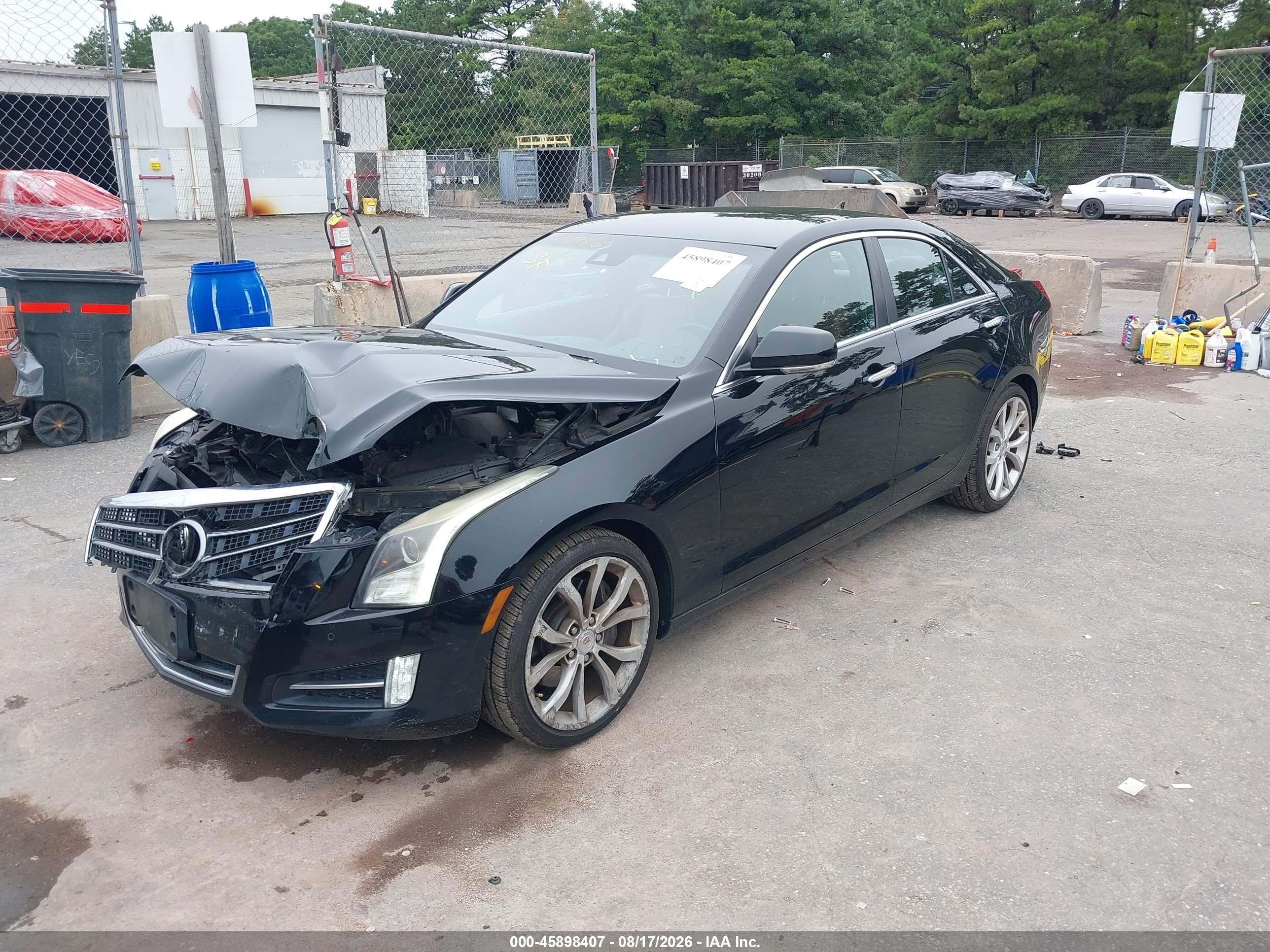 2013 Cadillac Ats Performance Black vin: 1G6AC5SX3D0178092