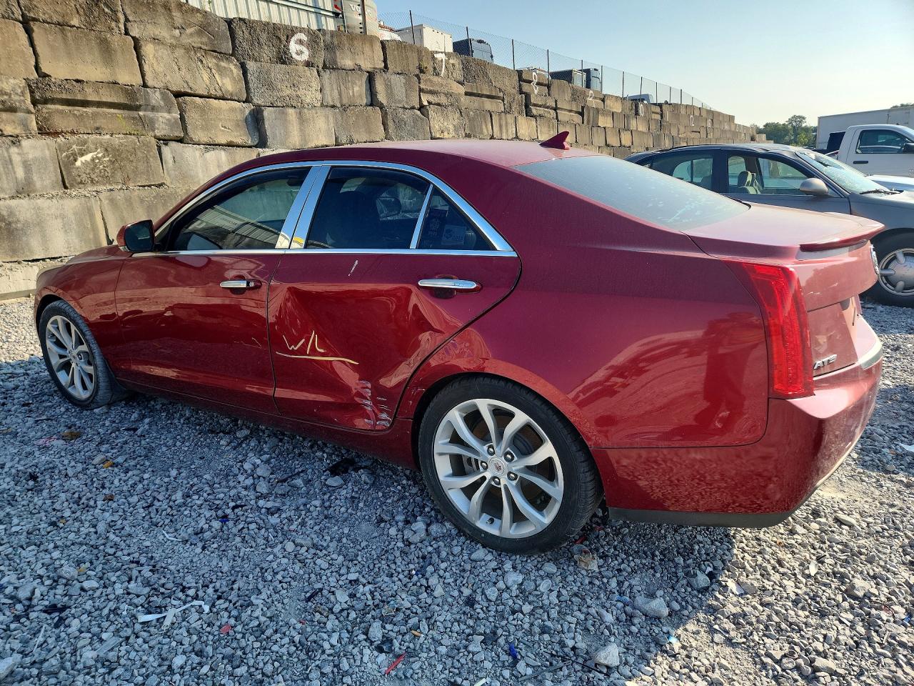 2013 Cadillac Ats Performance Burgundy vin: 1G6AC5SX4D0128317