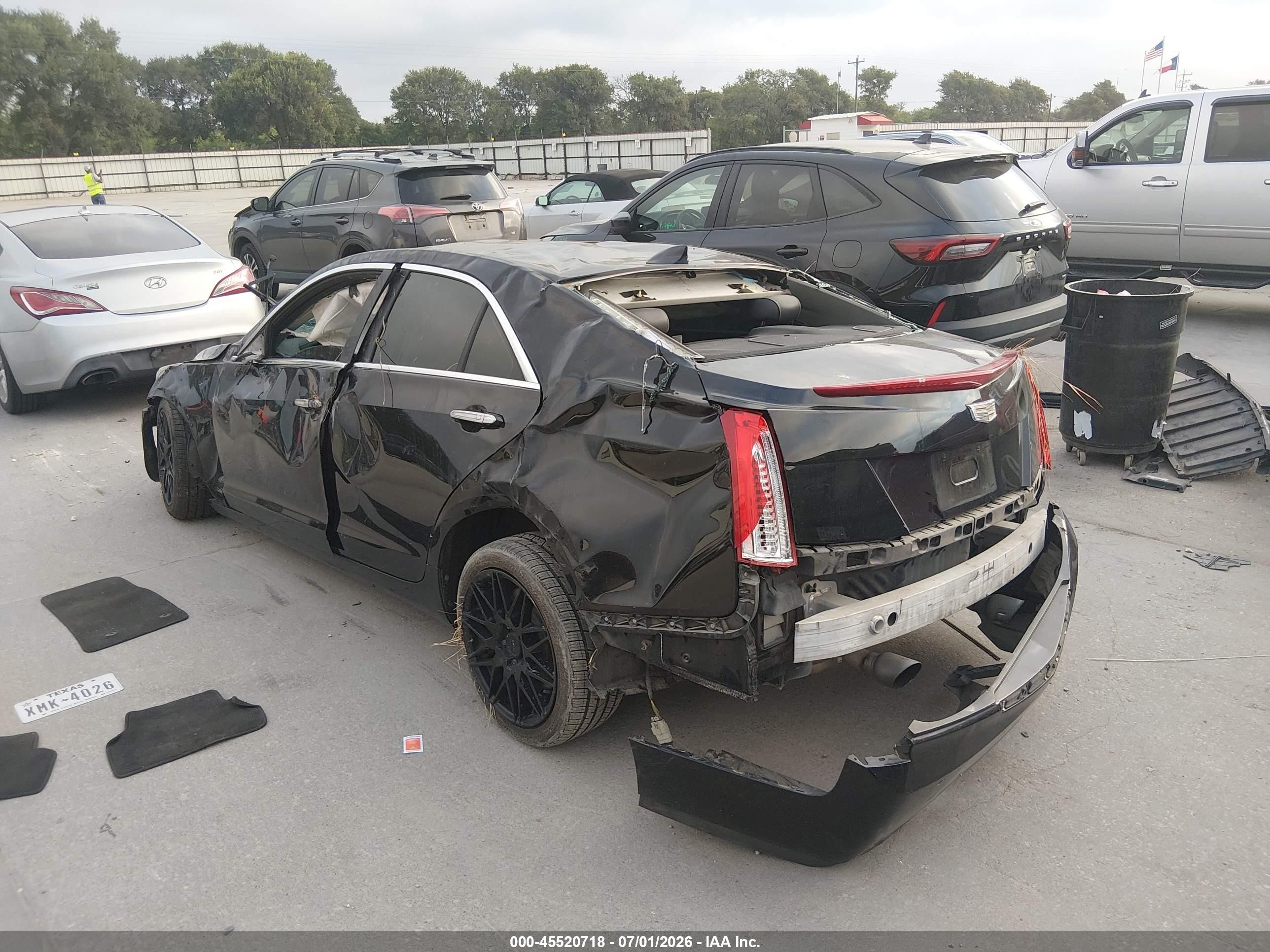 2015 Cadillac Ats Performance Black vin: 1G6AC5SX5F0104207